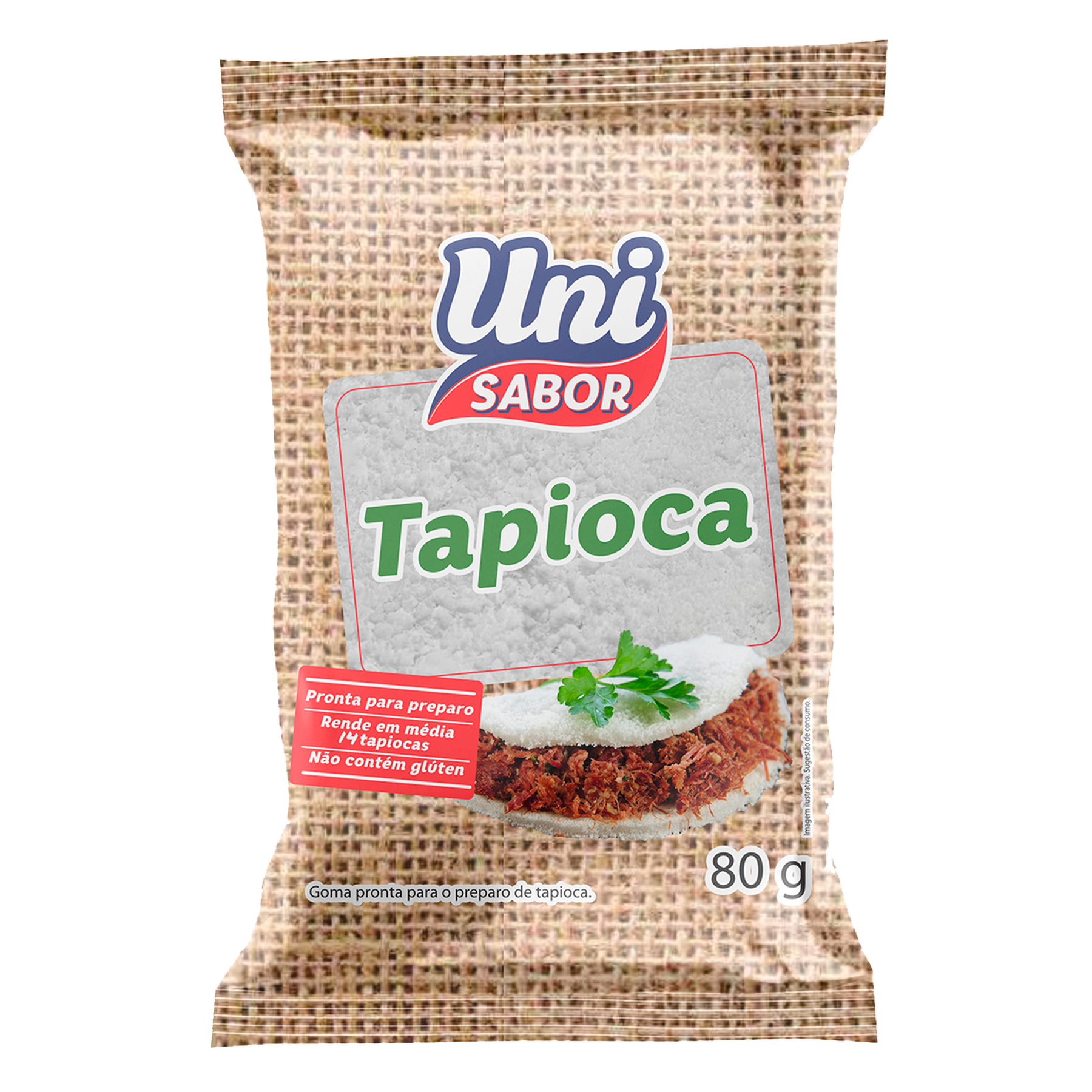 Tapioca Uni Sabor Pacote 80g