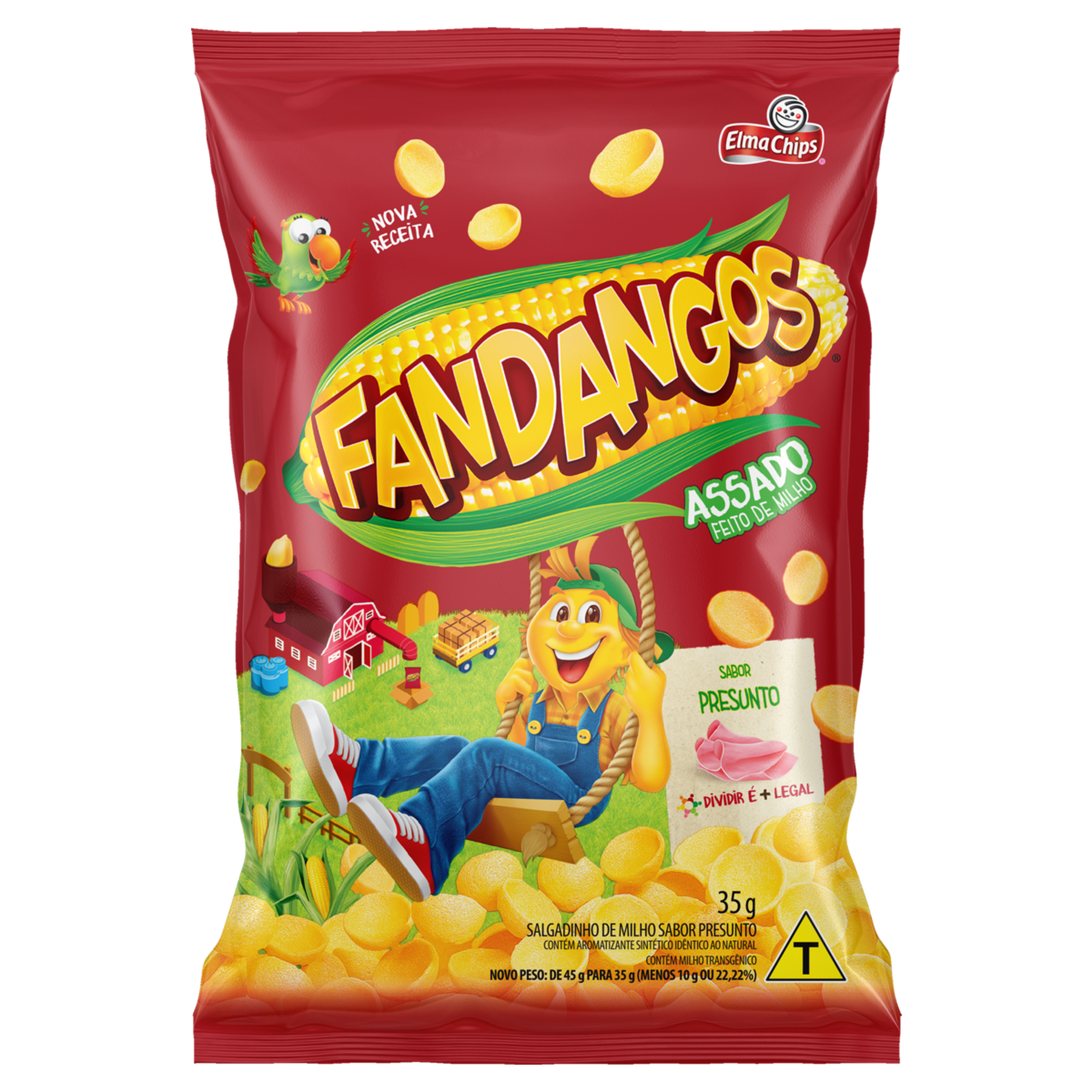 Salgadinho de Milho Presunto Fandangos Elma Chips Pacote 35g