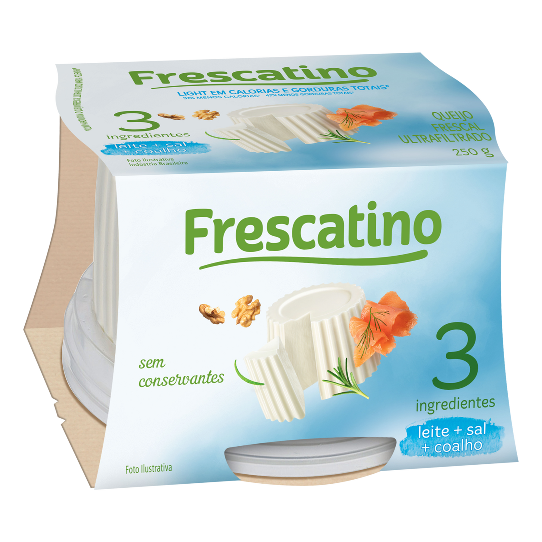 Queijo Frescal Ultrafiltrado Light Frescatino Pote 250g