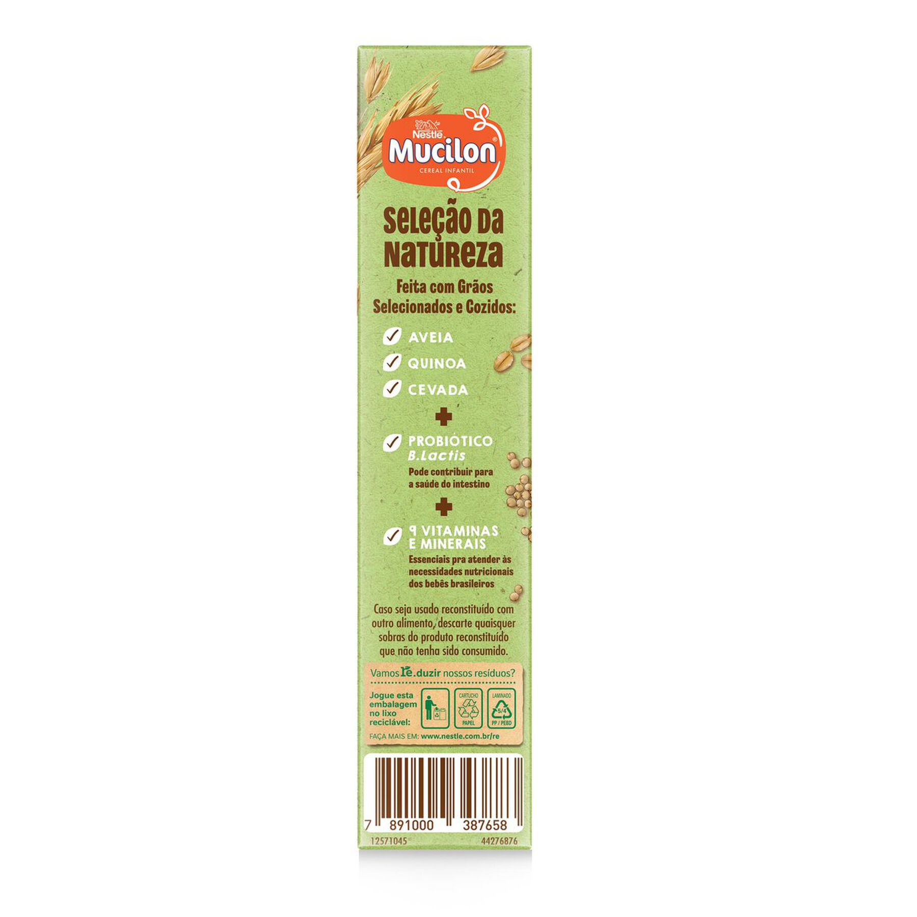 Cereal MUCILON Aveia, Quinoa e Cevada 100g