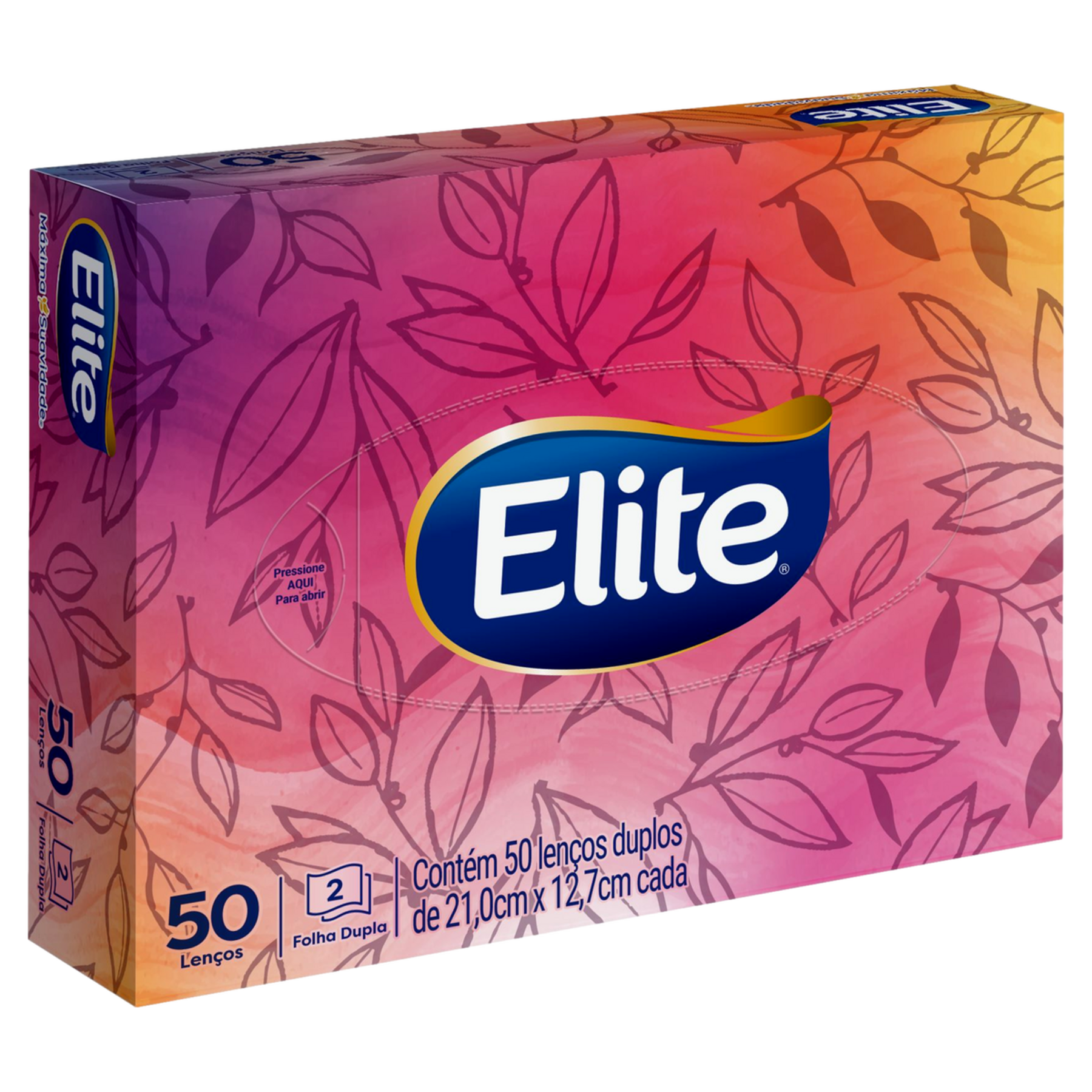 Len&ccedil;o de Papel Folha Dupla Elite Caixa 50 Folhas