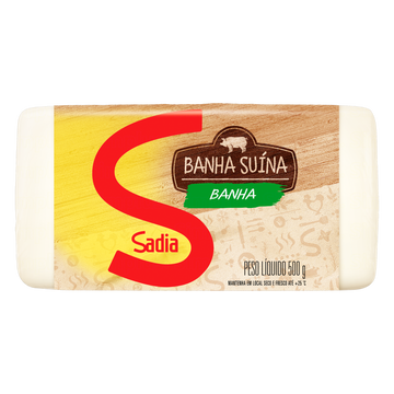 Banha Suína Sadia Pacote 500g
