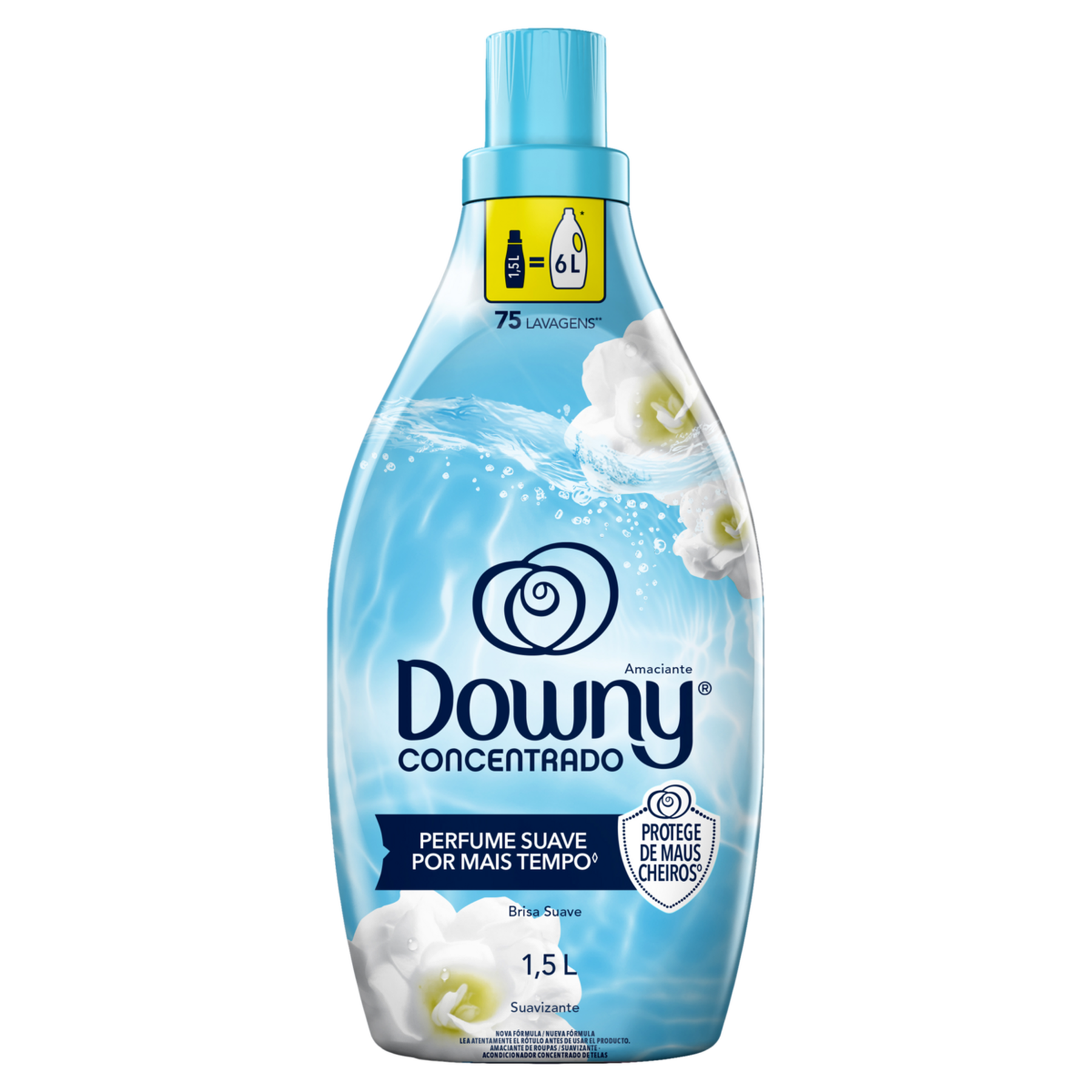 Amaciante de Roupa Concentrado Brisa Suave Downy Frasco 1,5l