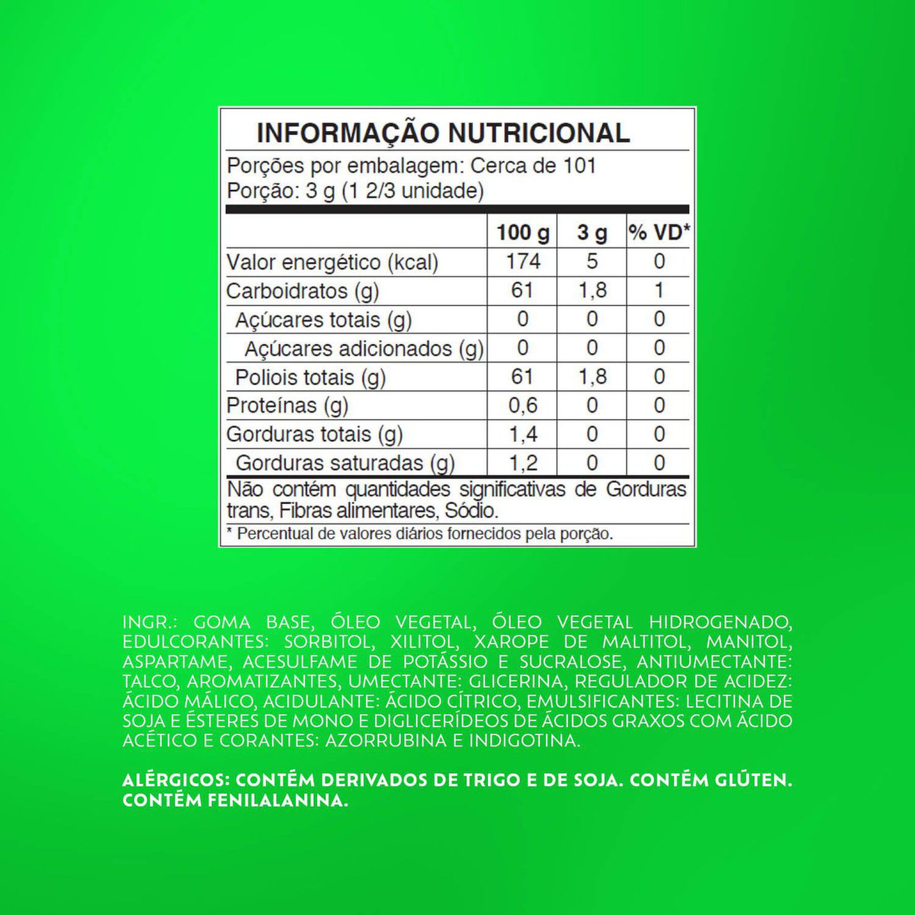 Chiclete Trident Blueberry 25,2g - Embalagem Econ&ocirc;mica C/14 Unidades