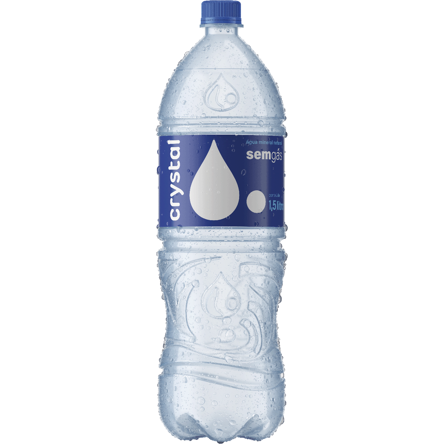 &Aacute;gua Mineral Natural sem G&aacute;s Crystal Garrafa 1,5l