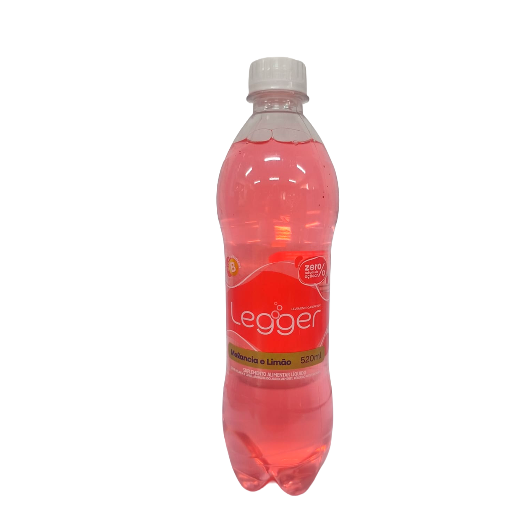 Refrigerante Melancia e Lim&atilde;o Zero Legger Garrafa 520ml