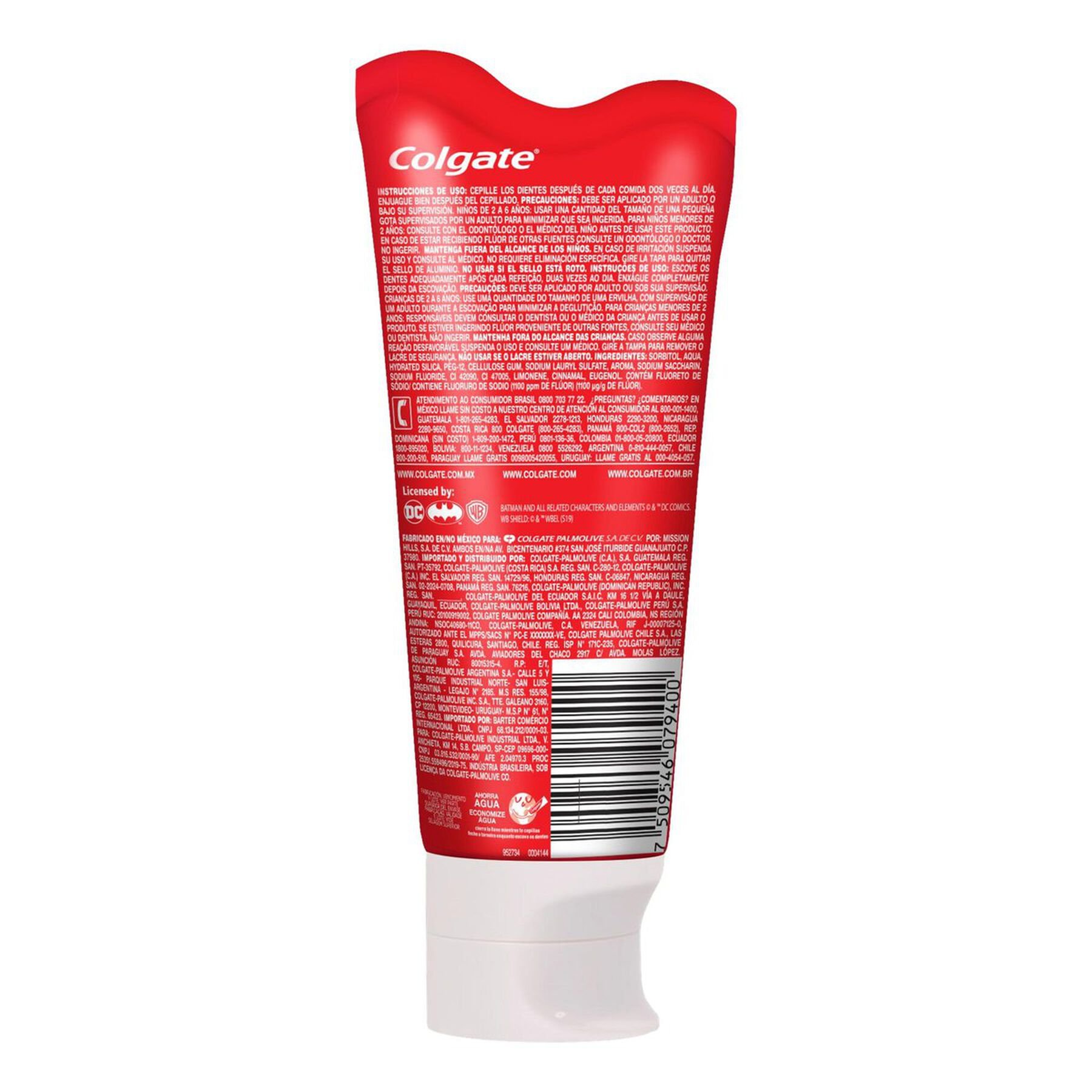 Gel Dental Infantil com Flúor Bubble Fruit Justice League Colgate Smiles Bisnaga 100g