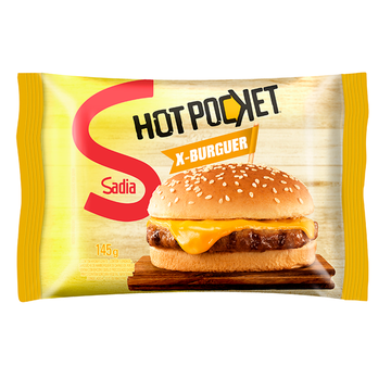Sanduíche Hot Pocket X-Burguer Sadia Pacote 145g