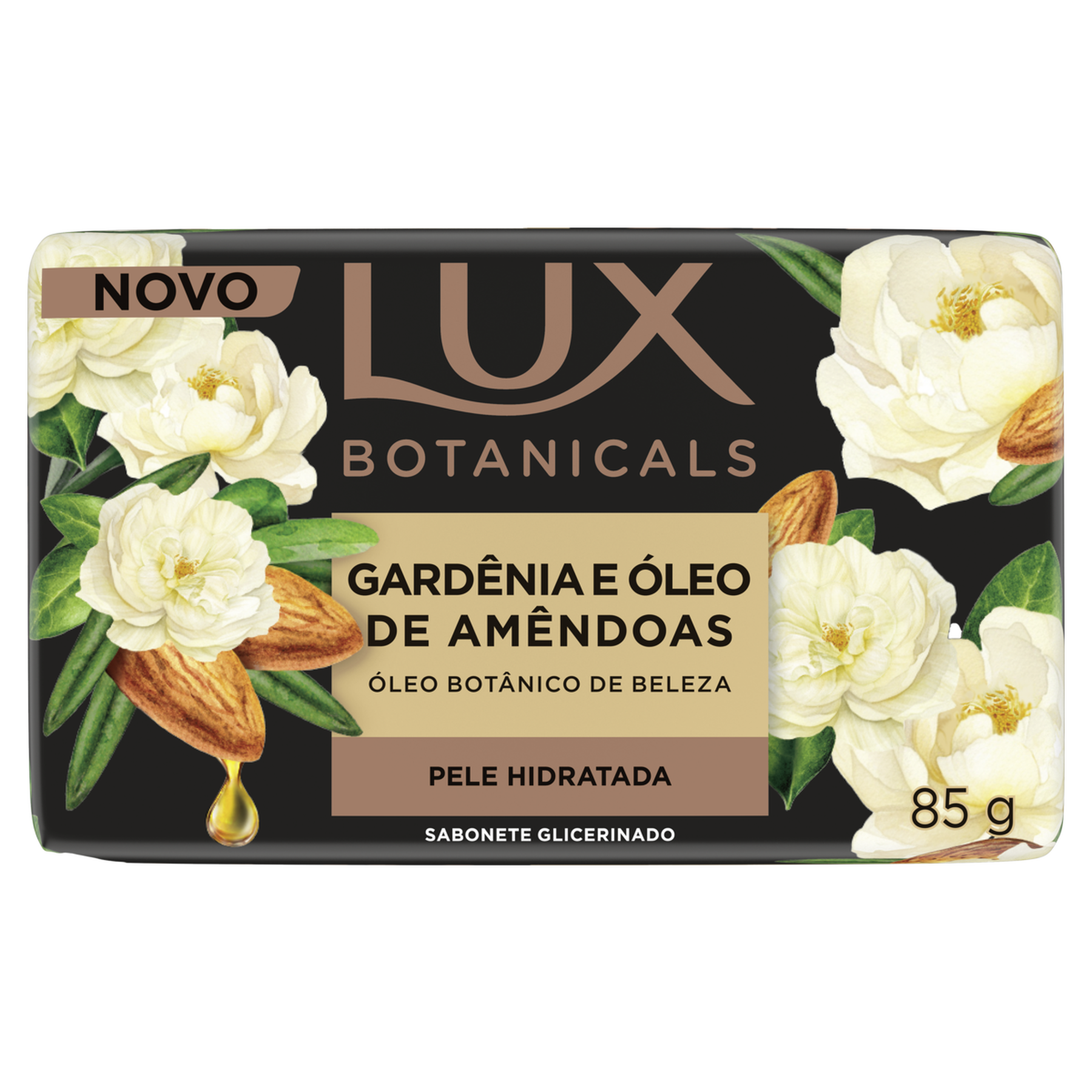 Sabonete em Barra Gardênia e Óleo de Amêndoas Lux Botanicals Envoltório 85g