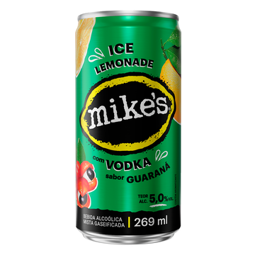Bebida Mista Alcoólica Guaraná Mike's Ice Lemonade Lata 269ml
