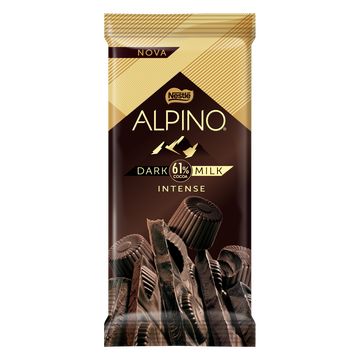 Chocolate Dark Milk 61% Cacau Intense Nestlé Alpino Pacote 85g