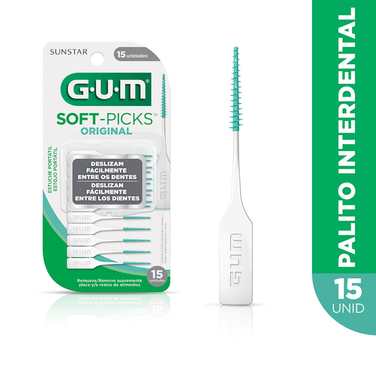 Palito Interdental Original Soft-Picks GUM C/15 Unidades