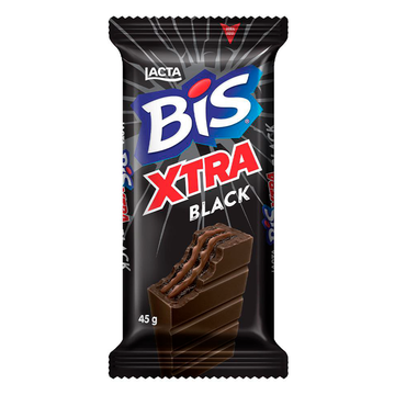 Bis Xtra Black (Wafer recheado e com cobertura sabor chocolate meio amargo) 45g