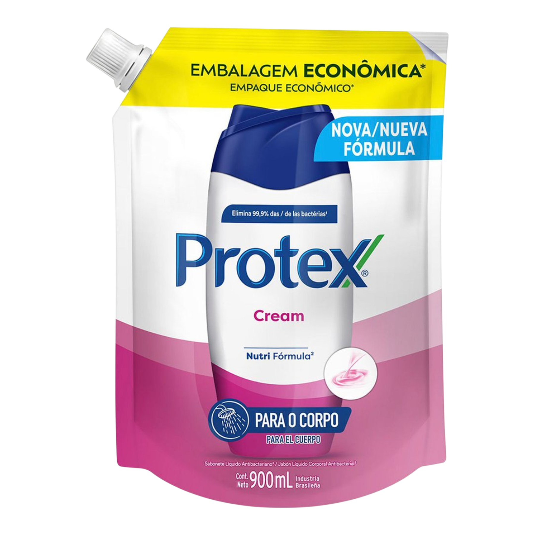 Sabonete L&iacute;quido Antibacteriano Protex Cream Sach&ecirc; 900ml