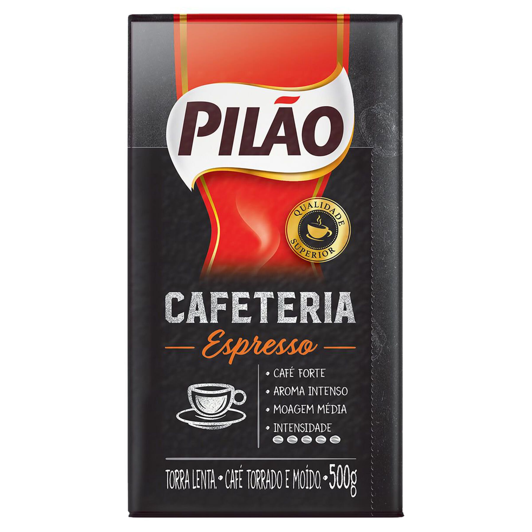 Café Torrado e Moído a Vácuo Espresso Cafeteria Pilão Pacote 500g