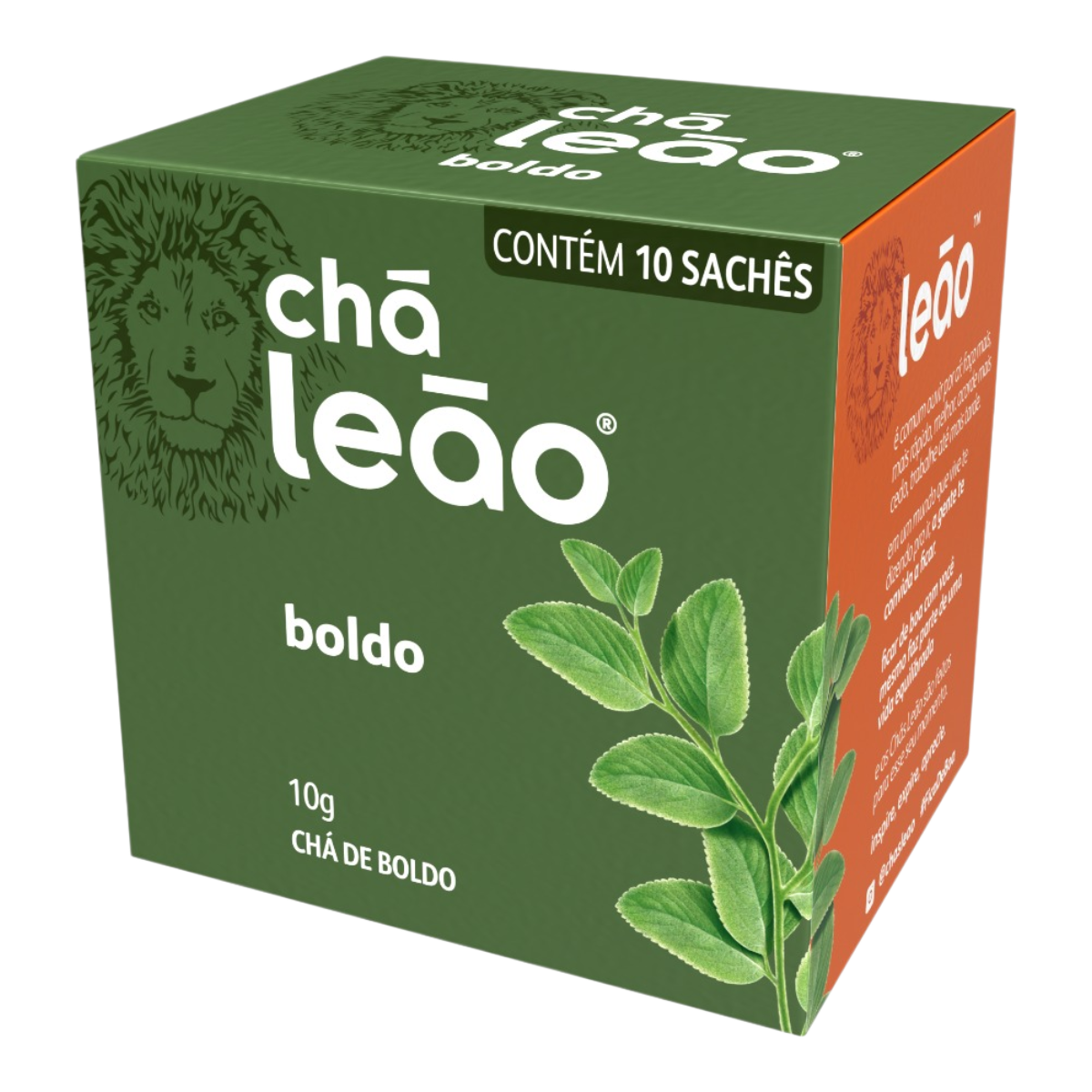 Ch&aacute; Boldo Ch&aacute; Le&atilde;o Caixa 10g 10 Unidades