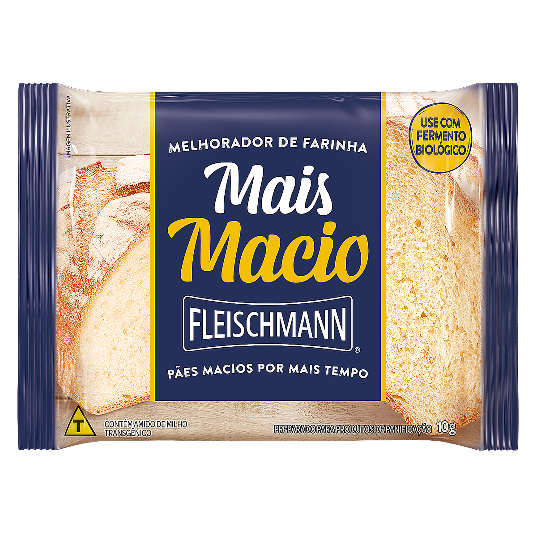Melhorador de Farinha para Panifica&ccedil;&atilde;o Mais Macio Fleischmann Envelope 10g