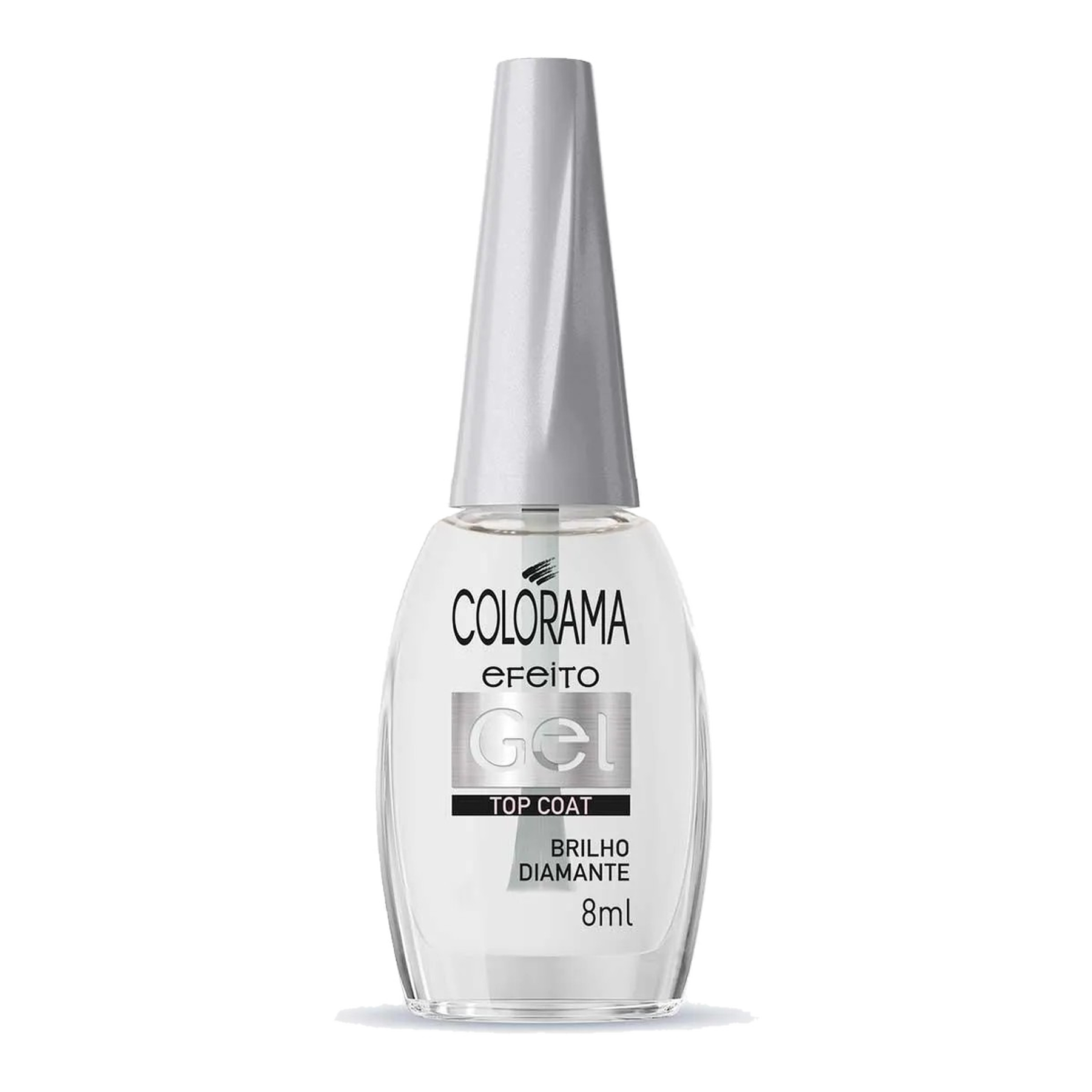 Esmalte Top Coat Brilho Diamante Colorama Solte Suas Cores Frasco 8ml