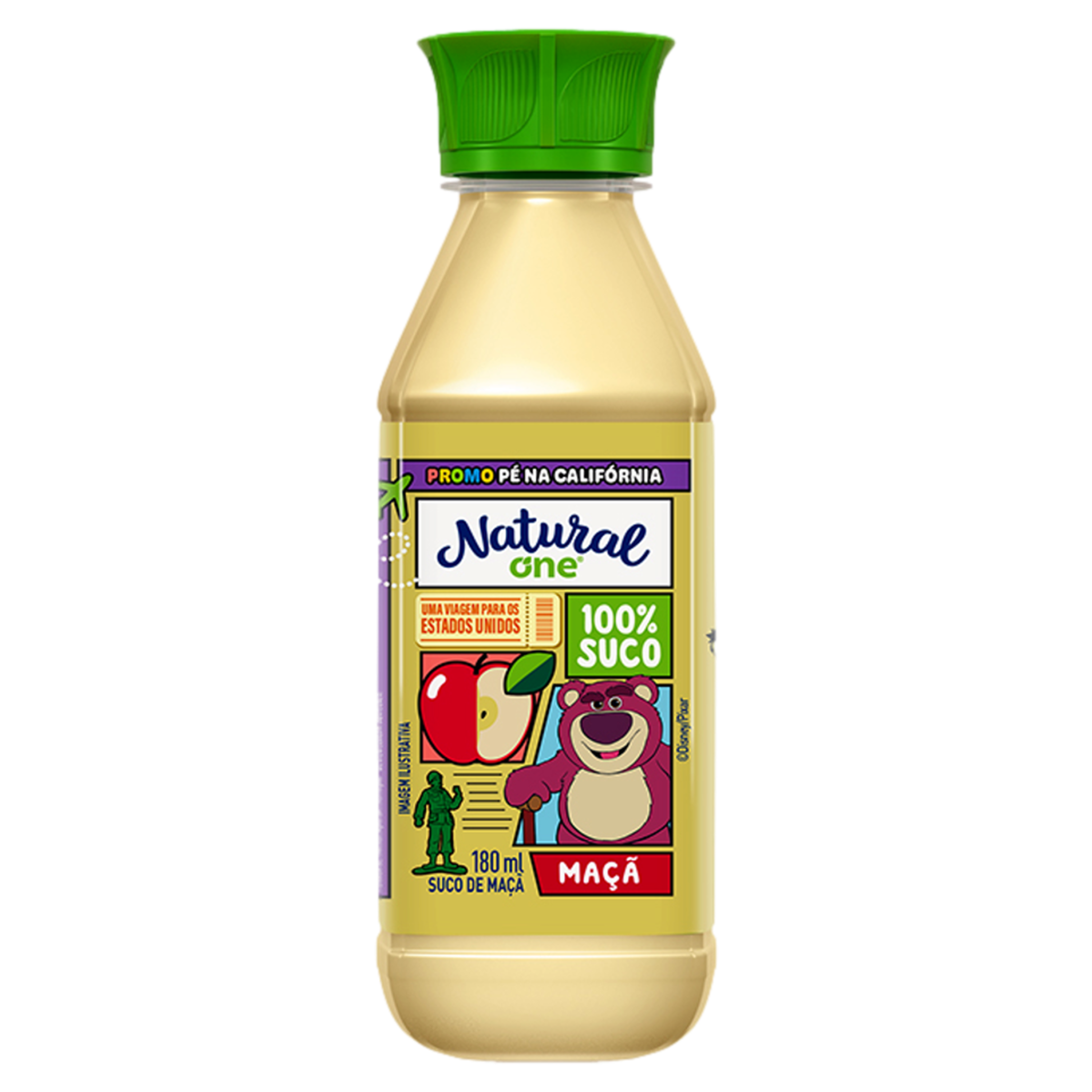 Suco Ma&ccedil;&atilde; Toy Story Natural One Ambiente Garrafa 180ml