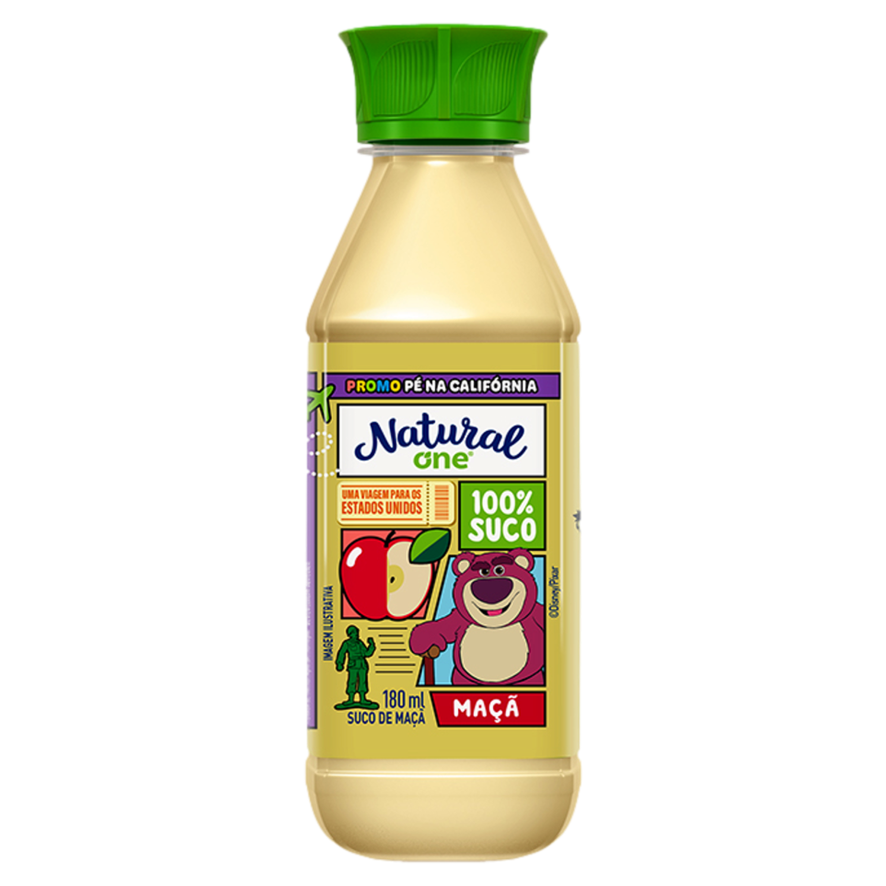 Suco Ma&ccedil;&atilde; Toy Story Natural One Ambiente Garrafa 180ml