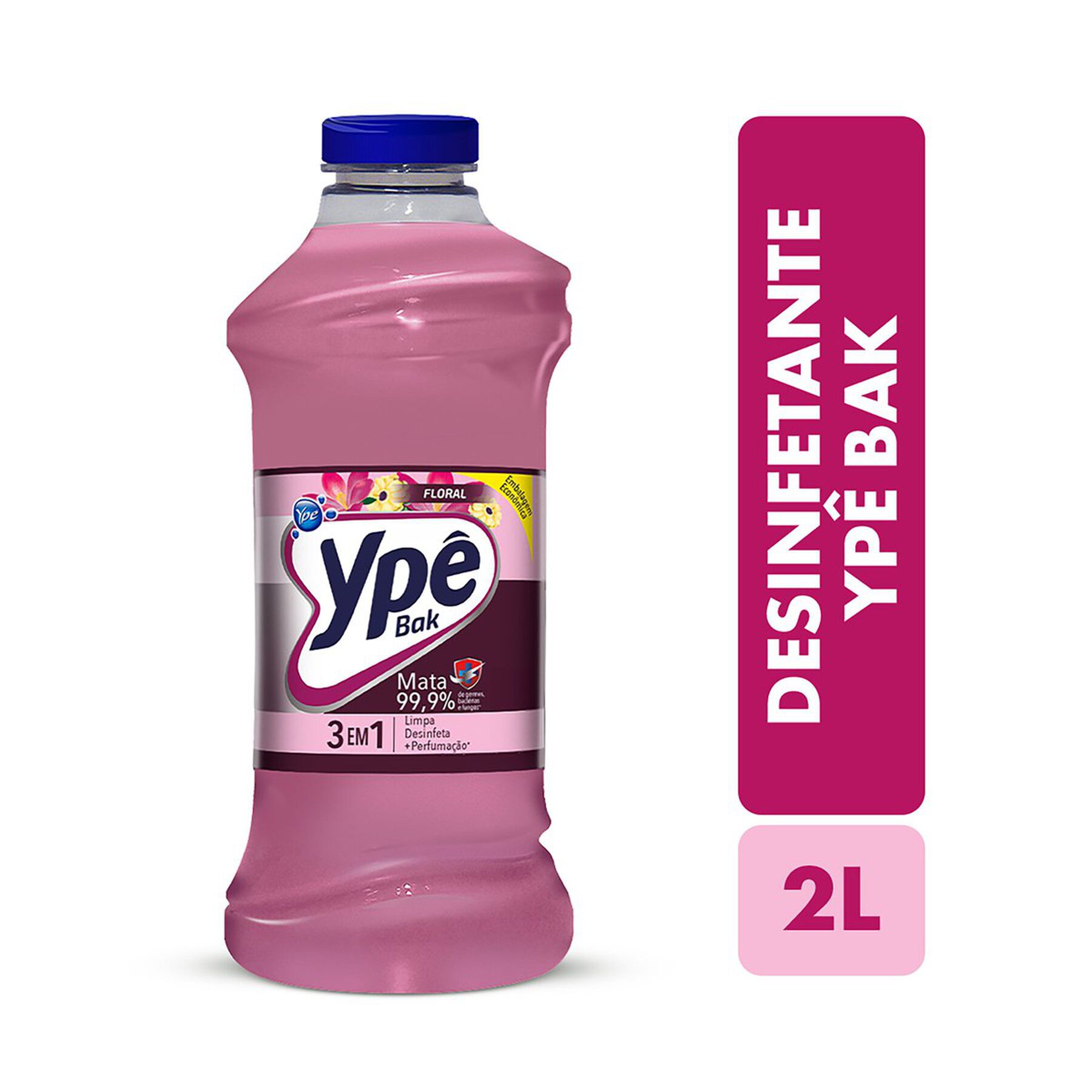 Desinfetante Uso Geral Floral Ypê Bak Frasco 2l