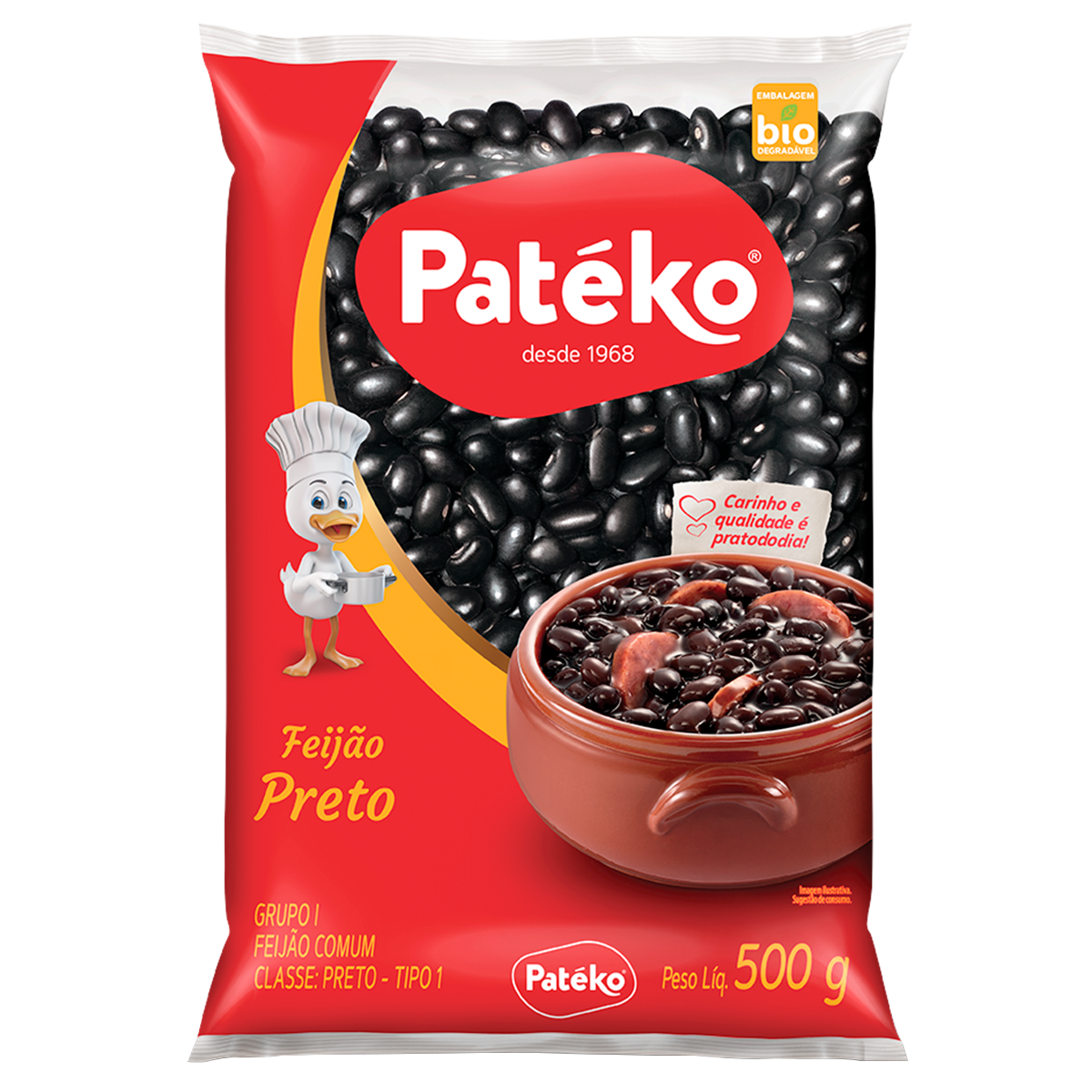 Feij&atilde;o Preto Pat&eacute;ko 500g