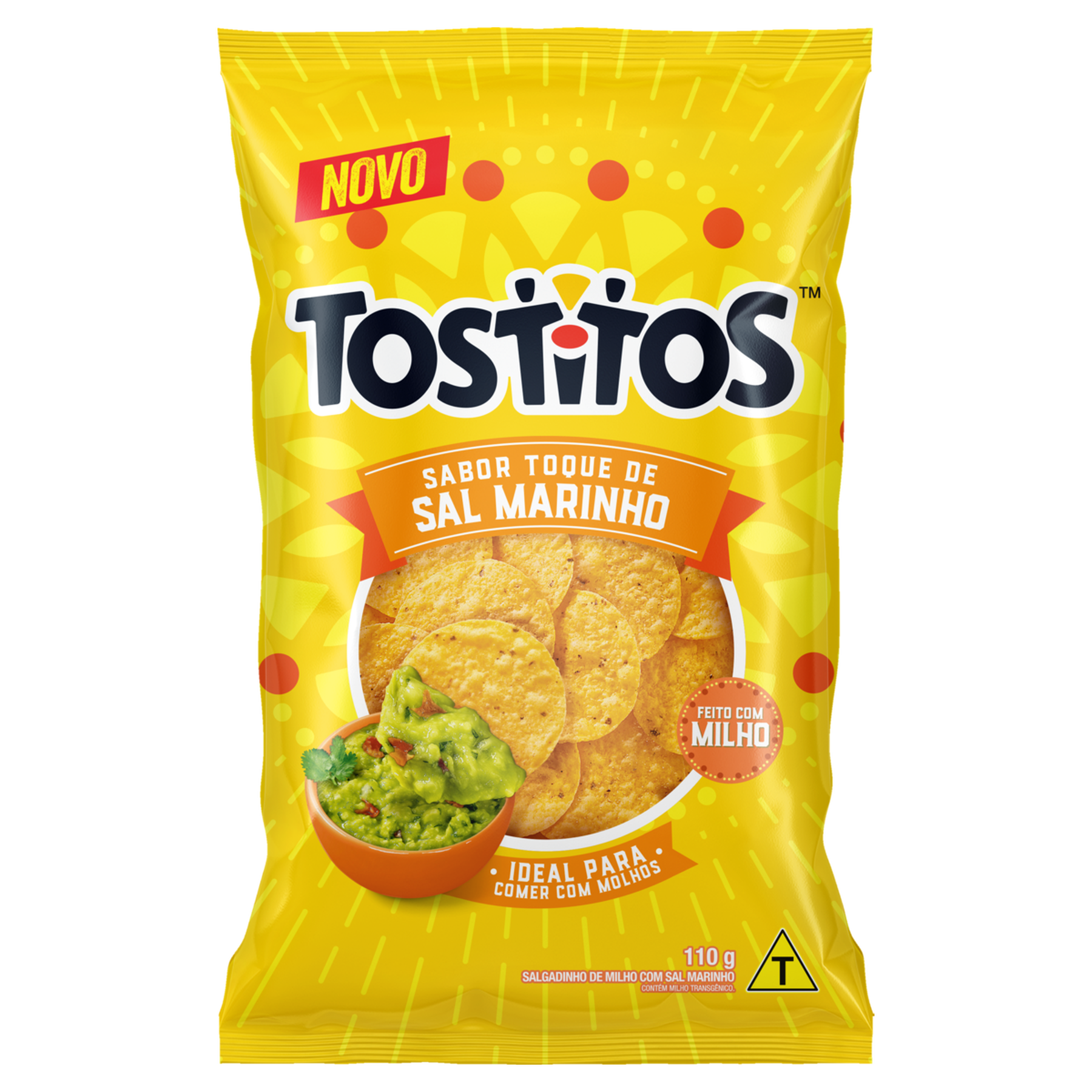 Salgadinho de Milho Toque de Sal Marinho Tostitos Pacote 110g