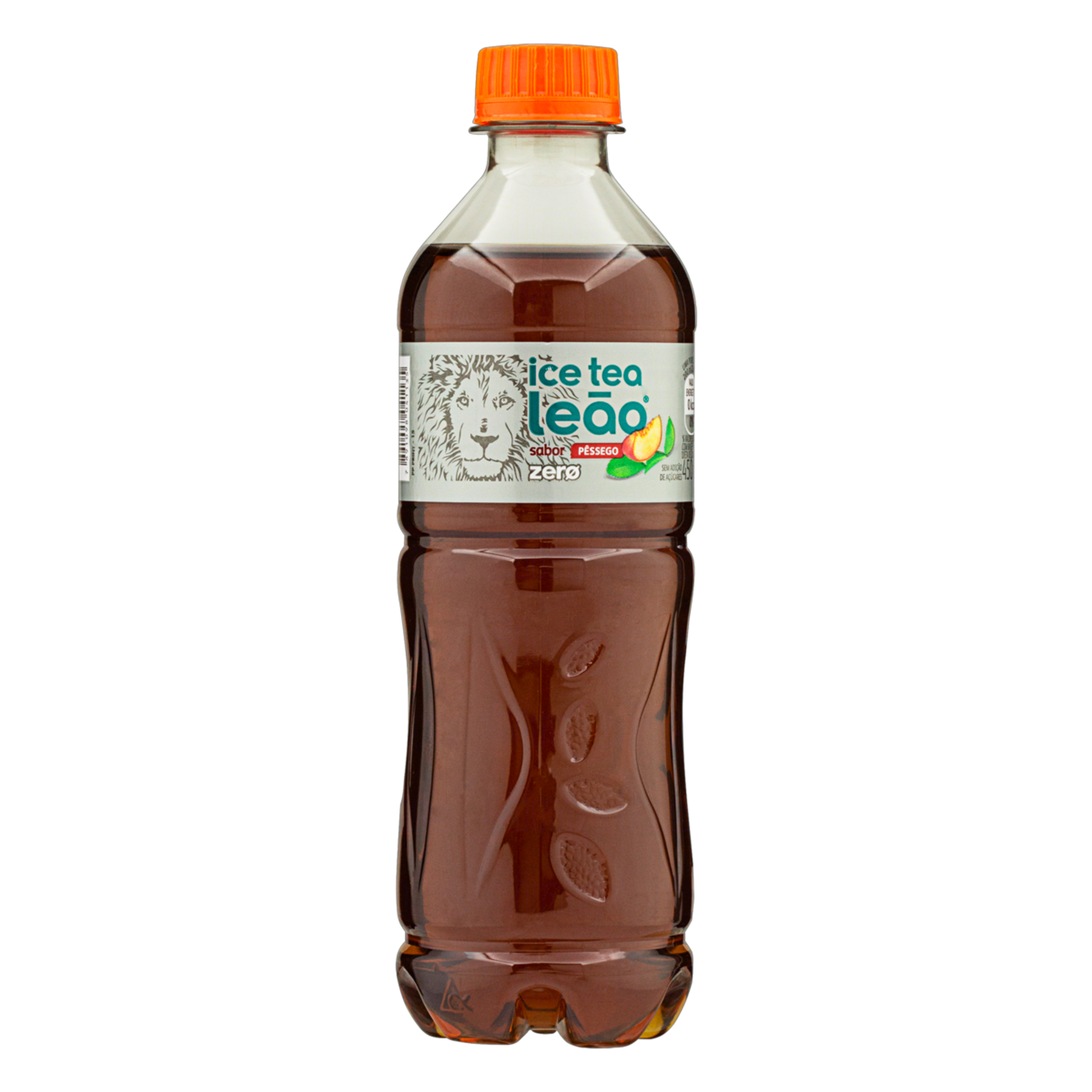 Chá Preto Ice Tea Pêssego Leão Zero Garrafa 450ml