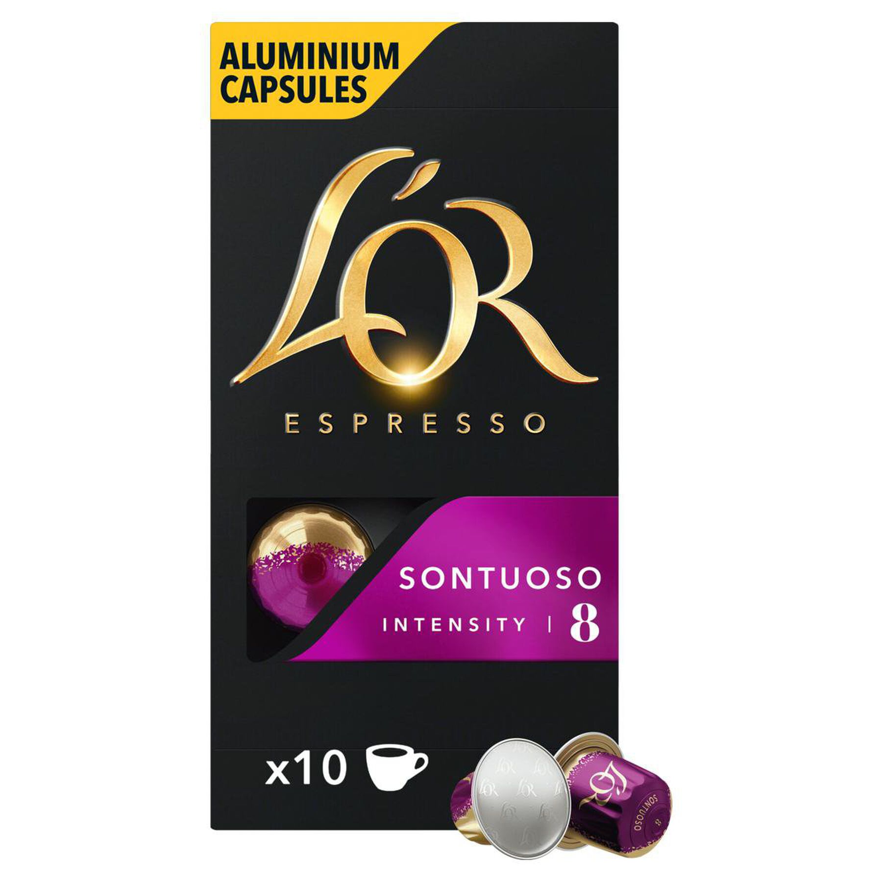 Café Espresso em Cápsula Sontuoso L'or Caixa 52g C/10 Unidades 