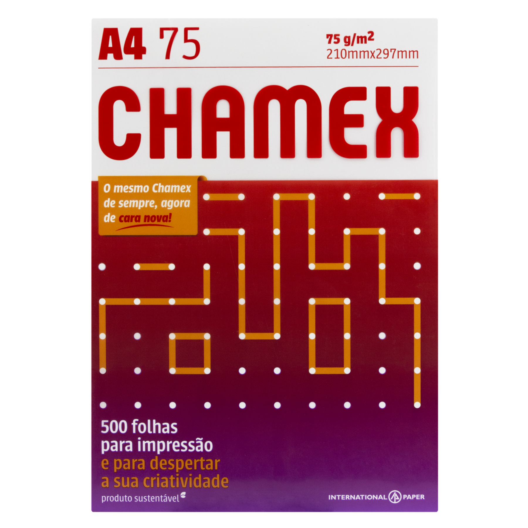 Papel Sulfite Branco Chamex A4 500 Folhas