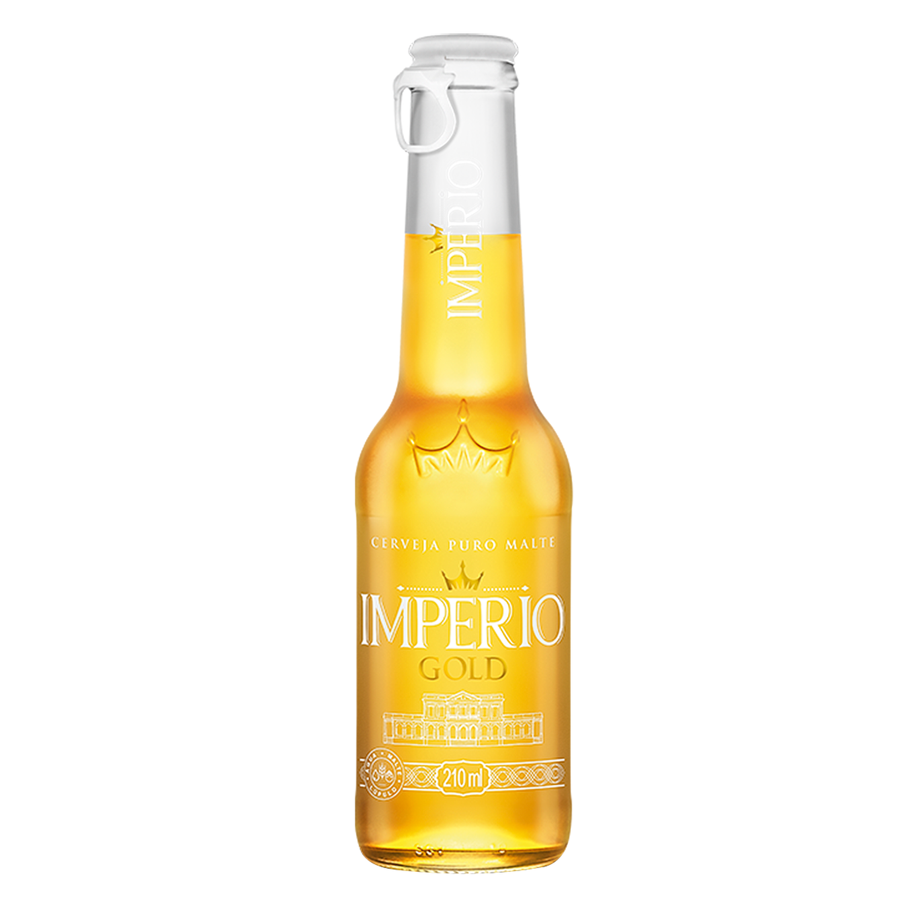 Cerveja Pilsen Puro Malte Gold Império Garrafa 210ml