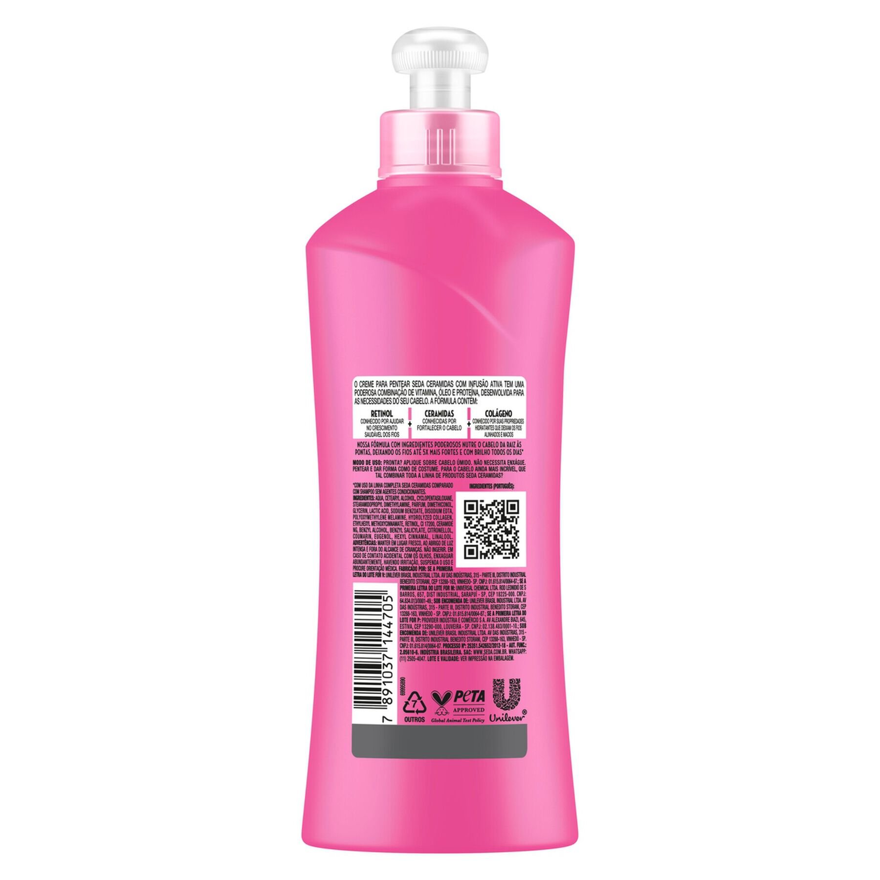 Creme para Pentear Ceramidas Brilho Seda Cocriações Frasco 300ml