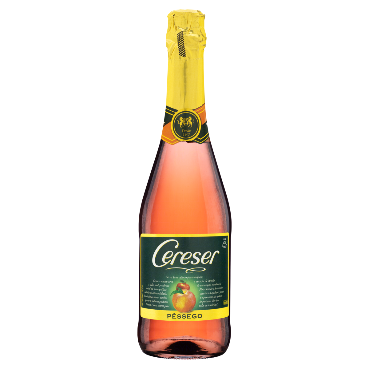 Filtrado Doce Brasileiro P&ecirc;ssego Cereser Garrafa 660ml