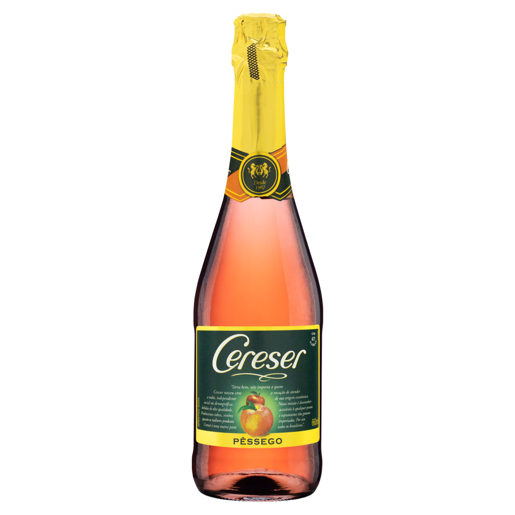 Filtrado Doce Brasileiro Pêssego Cereser Garrafa 660ml