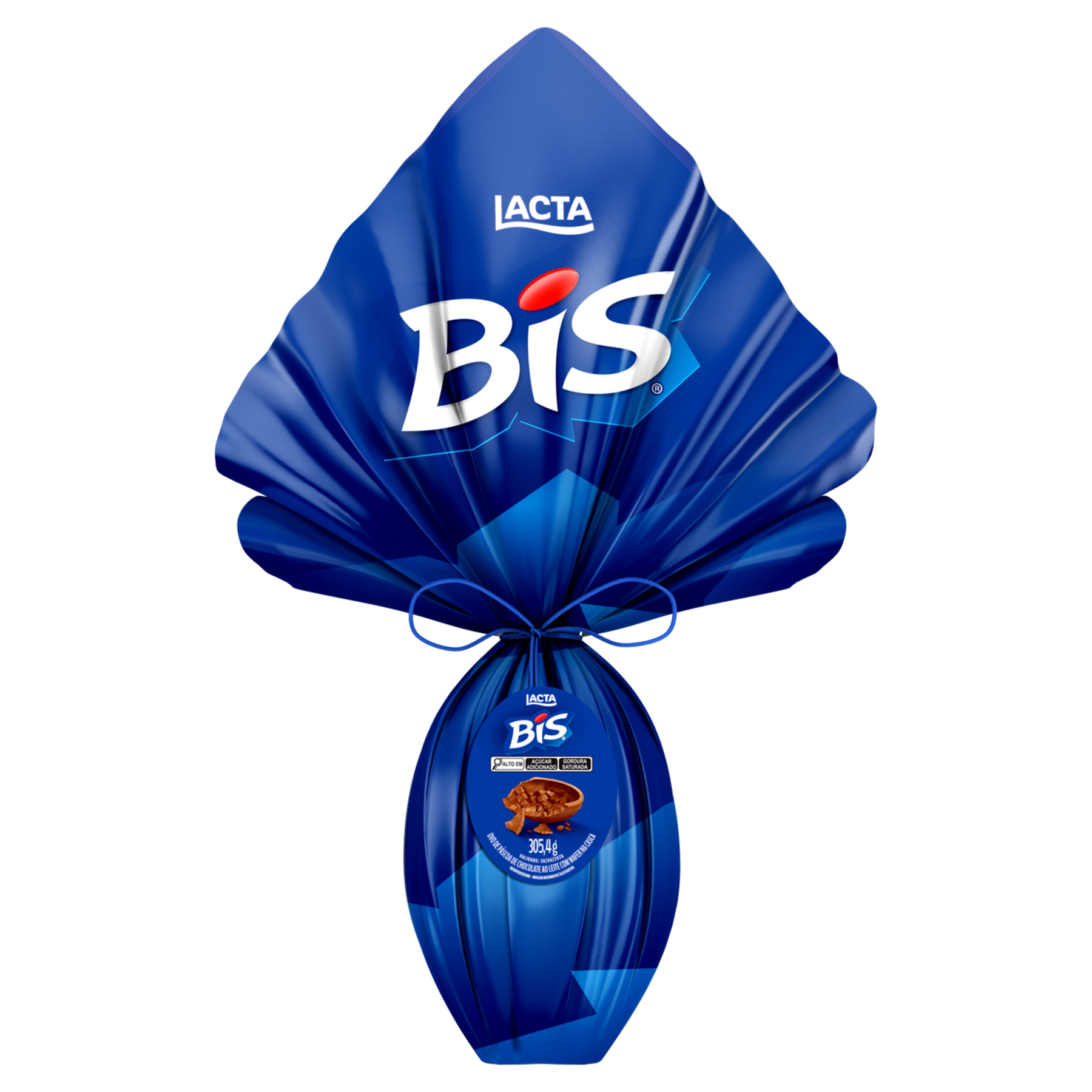 Ovo de P&aacute;scoa ao Leite Bis Lacta 305,4g