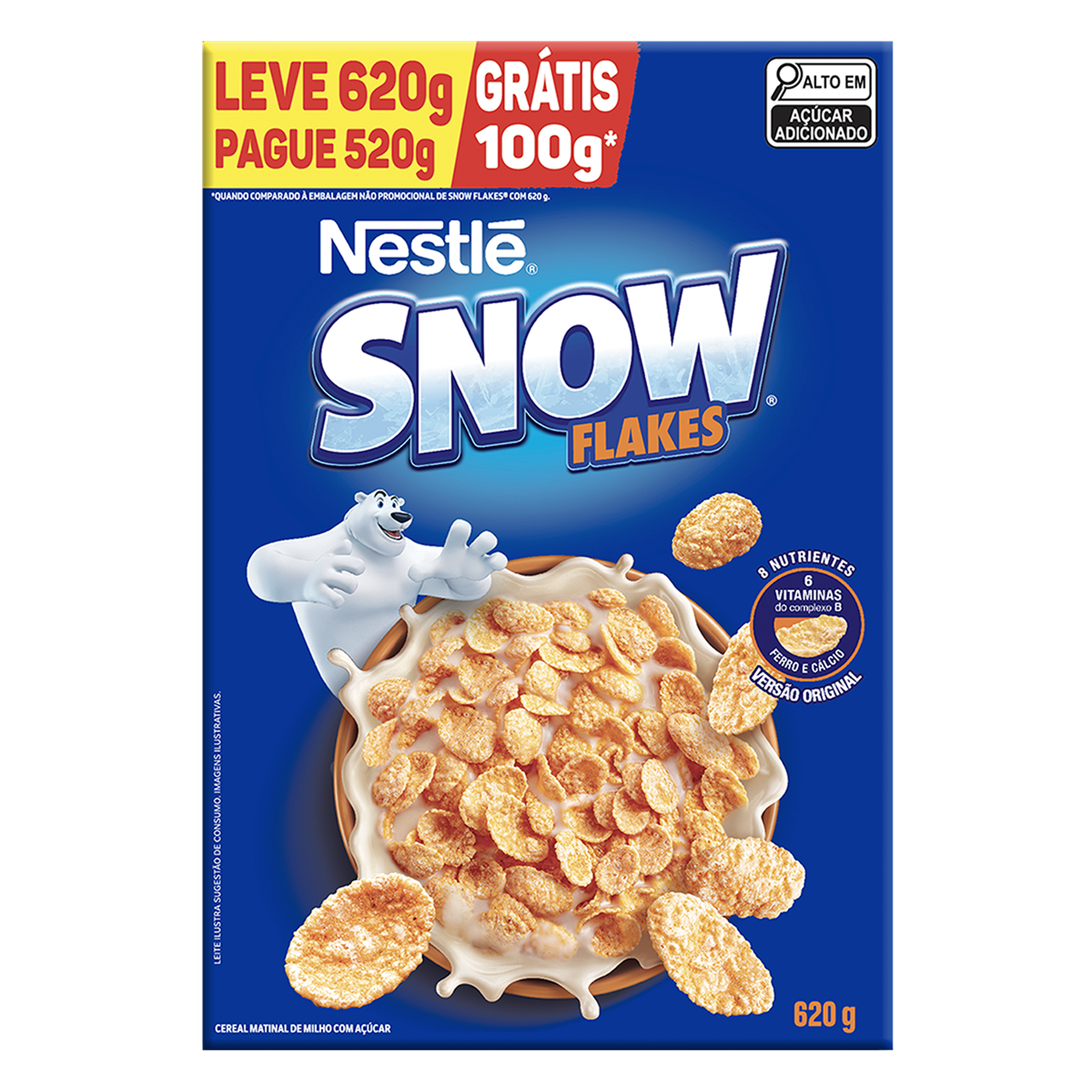 Cereal Matinal Snow Flakes Nestl&eacute; Caixa 620g