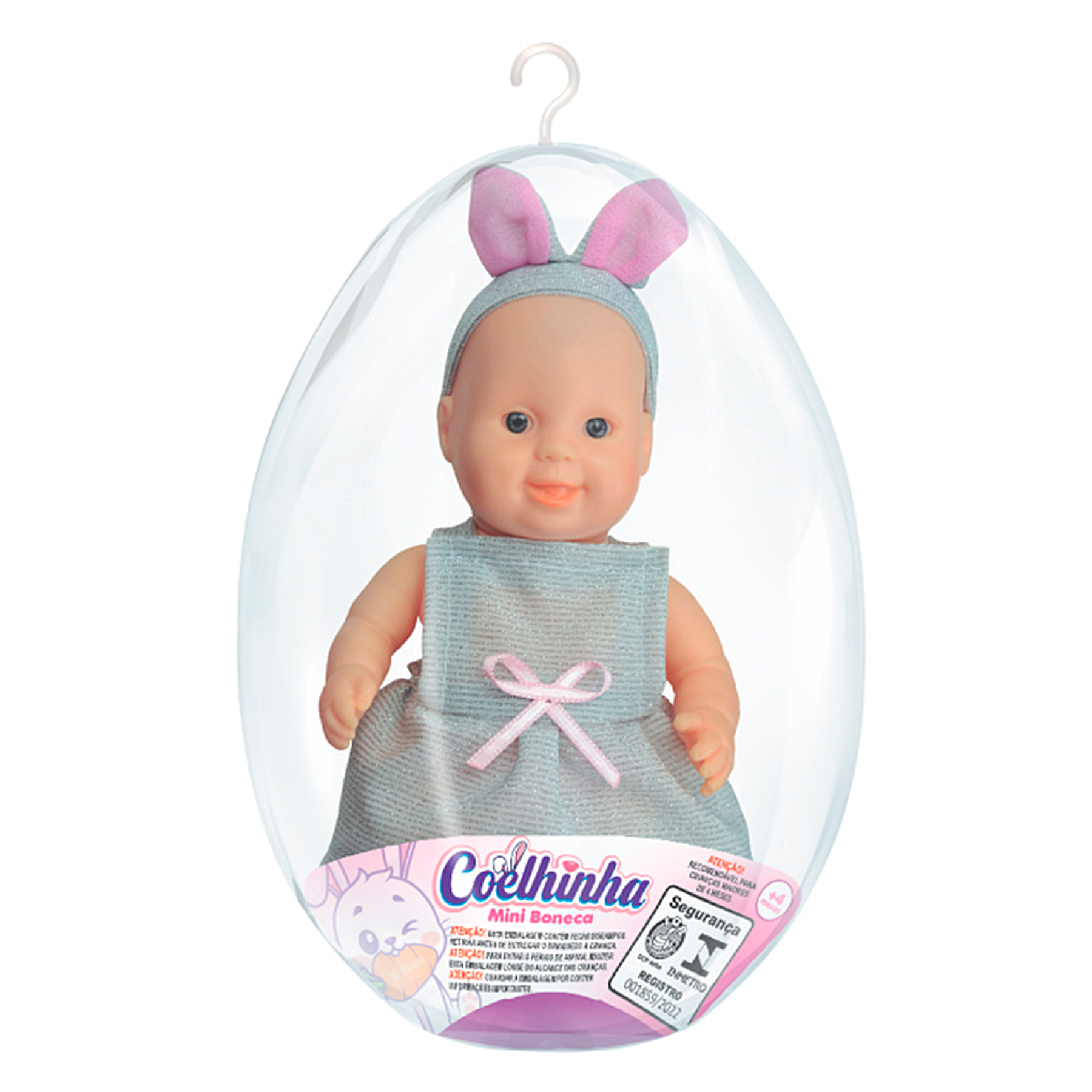 Ovo de Brinquedo Mini Boneca Coelhinha - Sortida