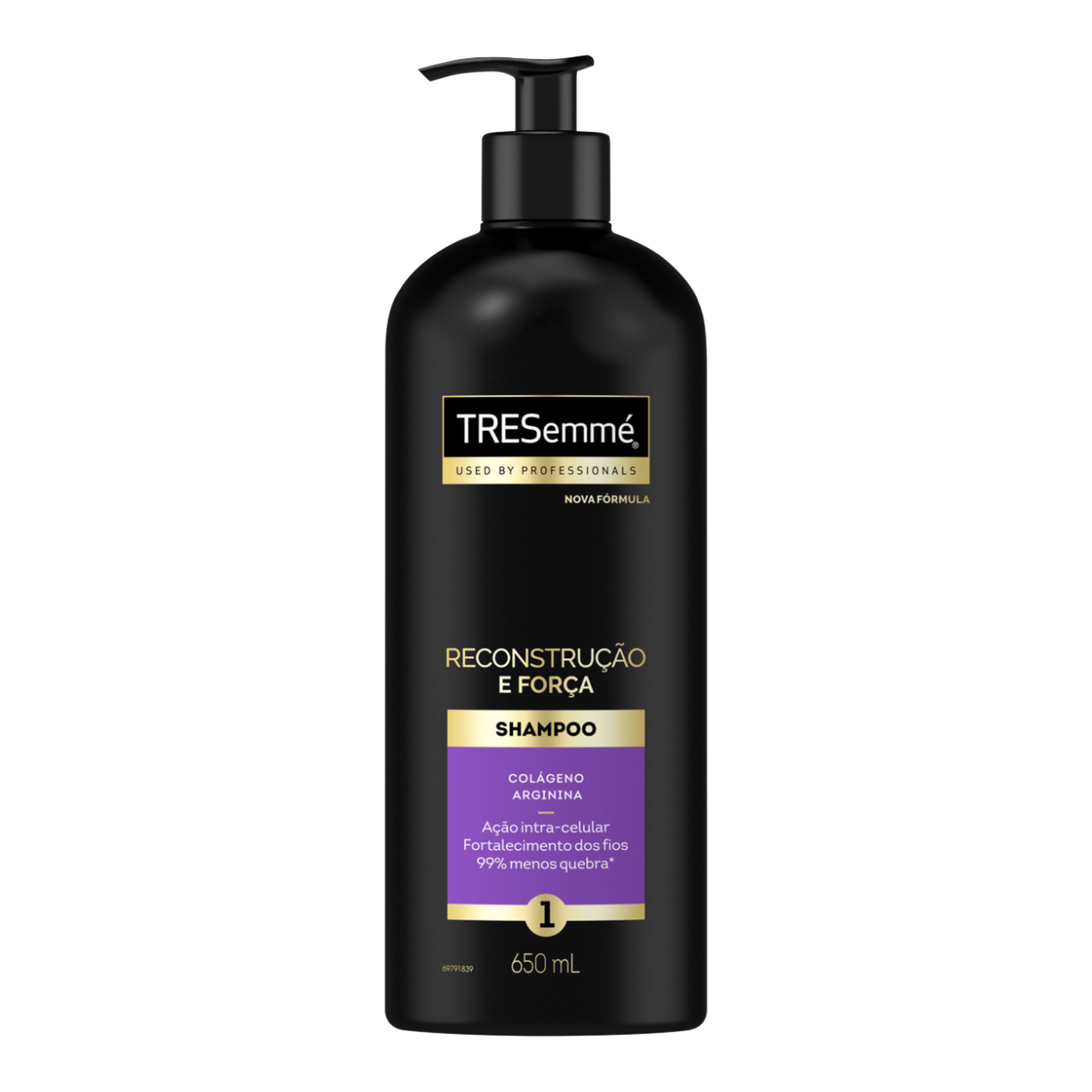 Shampoo TRESemm&eacute; Reconstru&ccedil;&atilde;o e For&ccedil;a Frasco 650ml Pump