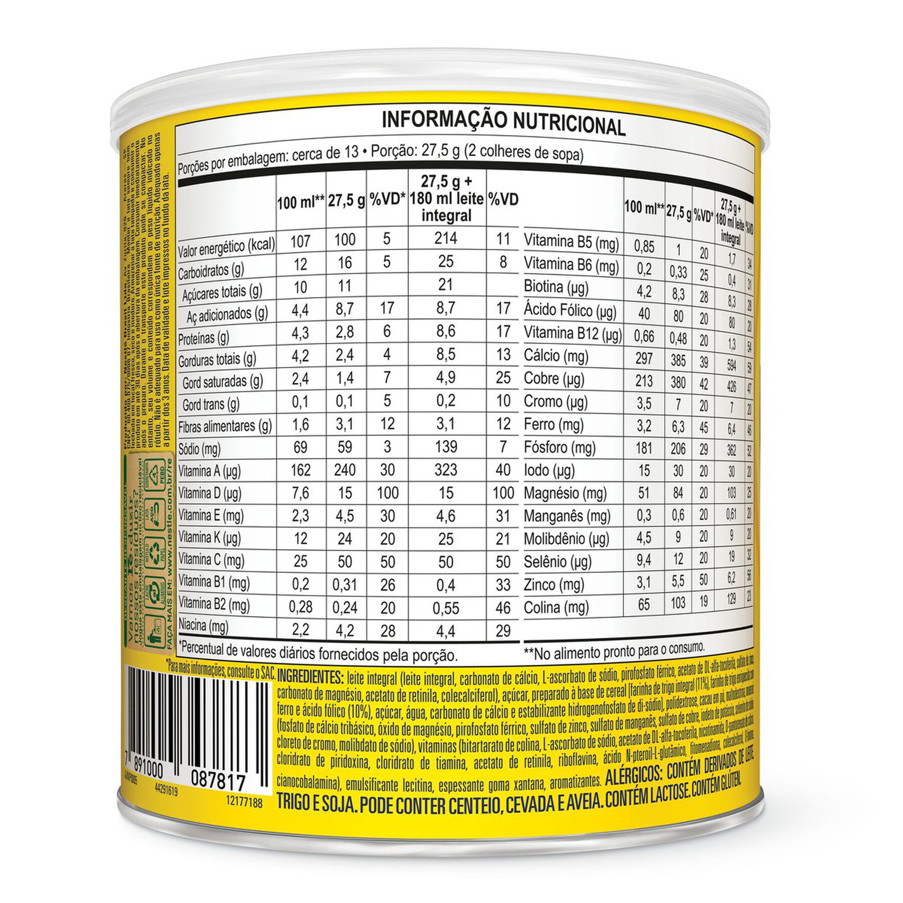Complemento Alimentar Nutren Kids Chocolate 350g