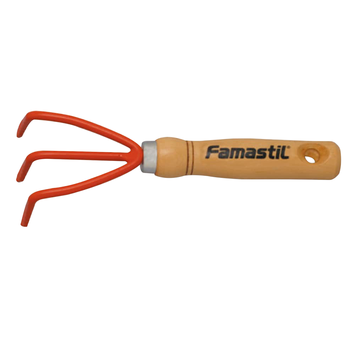 Ancinho para Jardim Refor&ccedil;ado com 3 Dentes Famastil