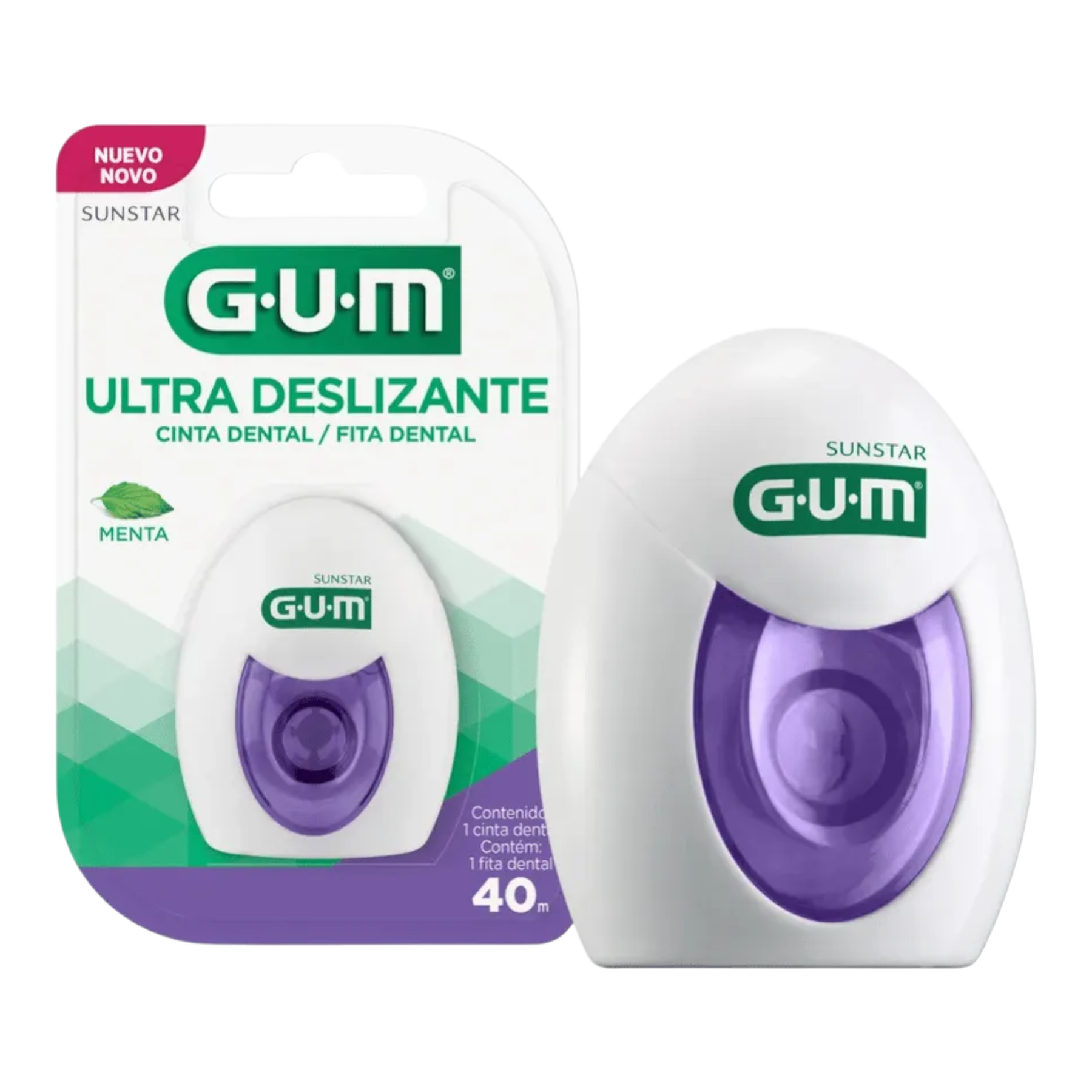 Fita Dental Ultra Deslizante Menta Gum 40m