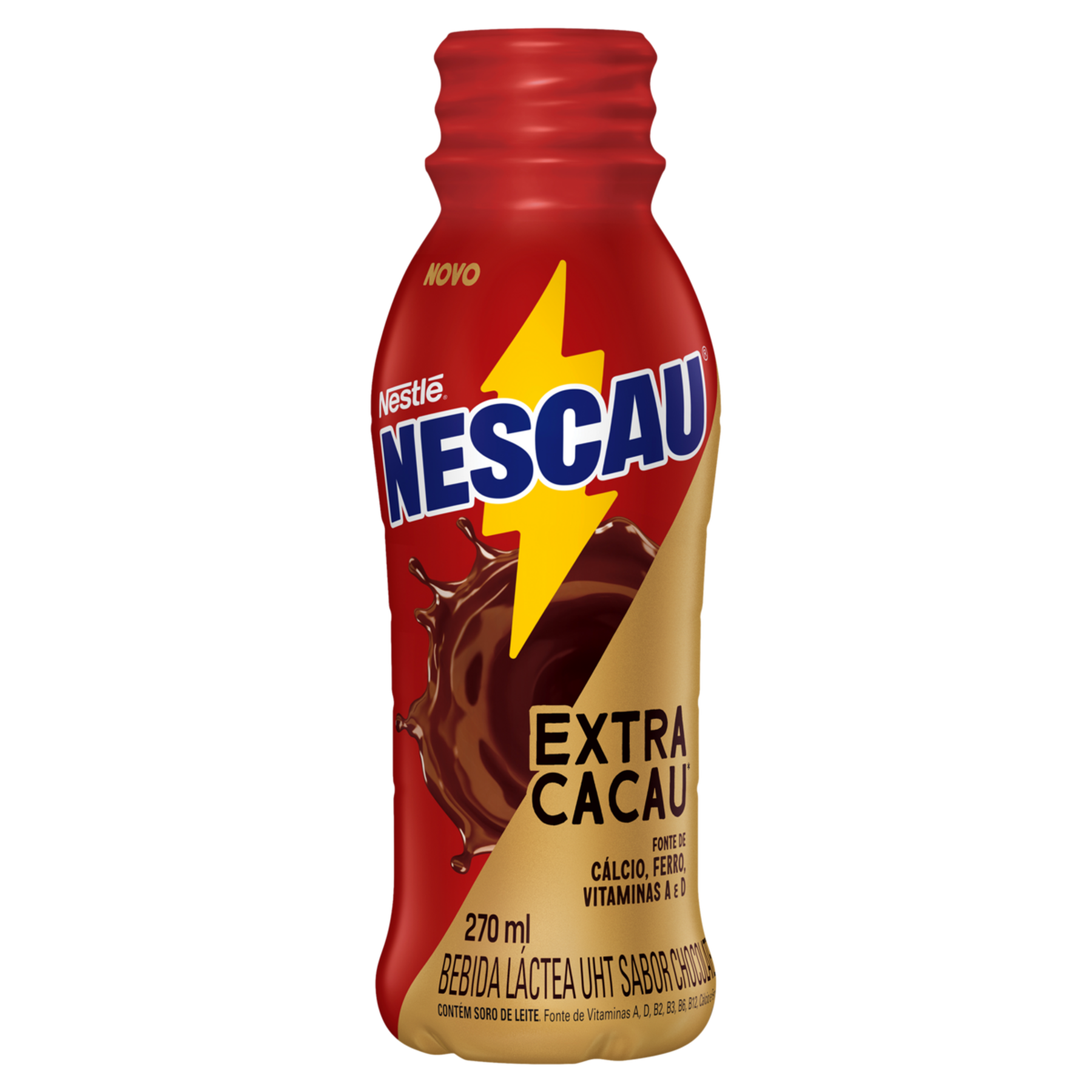 Bebida L&aacute;ctea Extra Cacau Nescau Shake 270ml