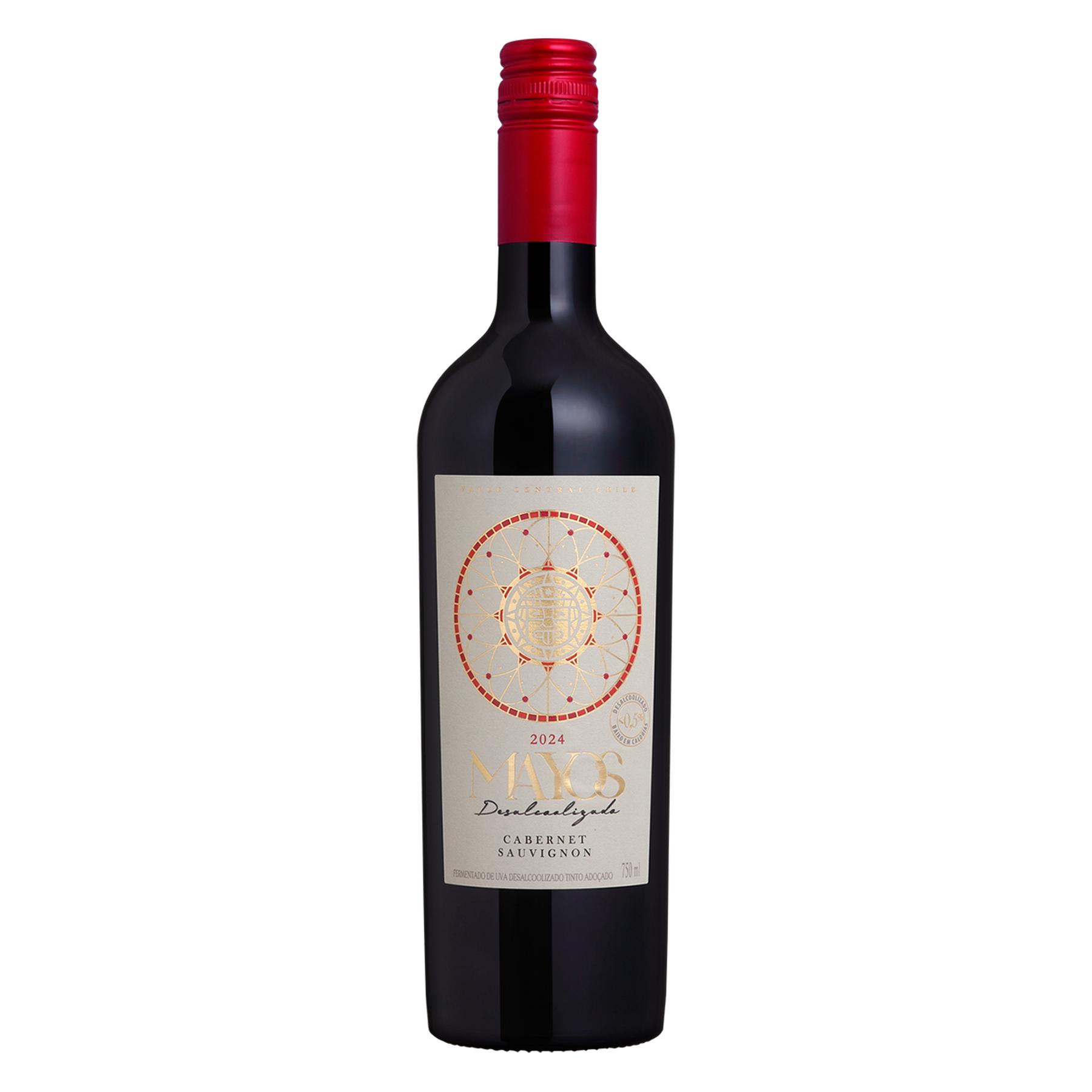 Vinho Cabernet Sauvignon Sem &Aacute;lcool Mayos Garrafa 750ml