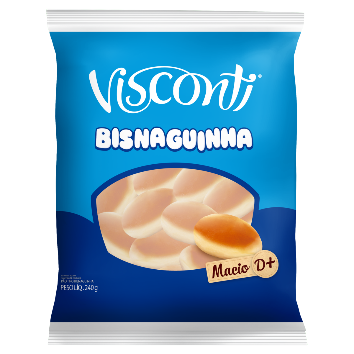 P&atilde;o Bisnaguinha Visconti Pacote 240g