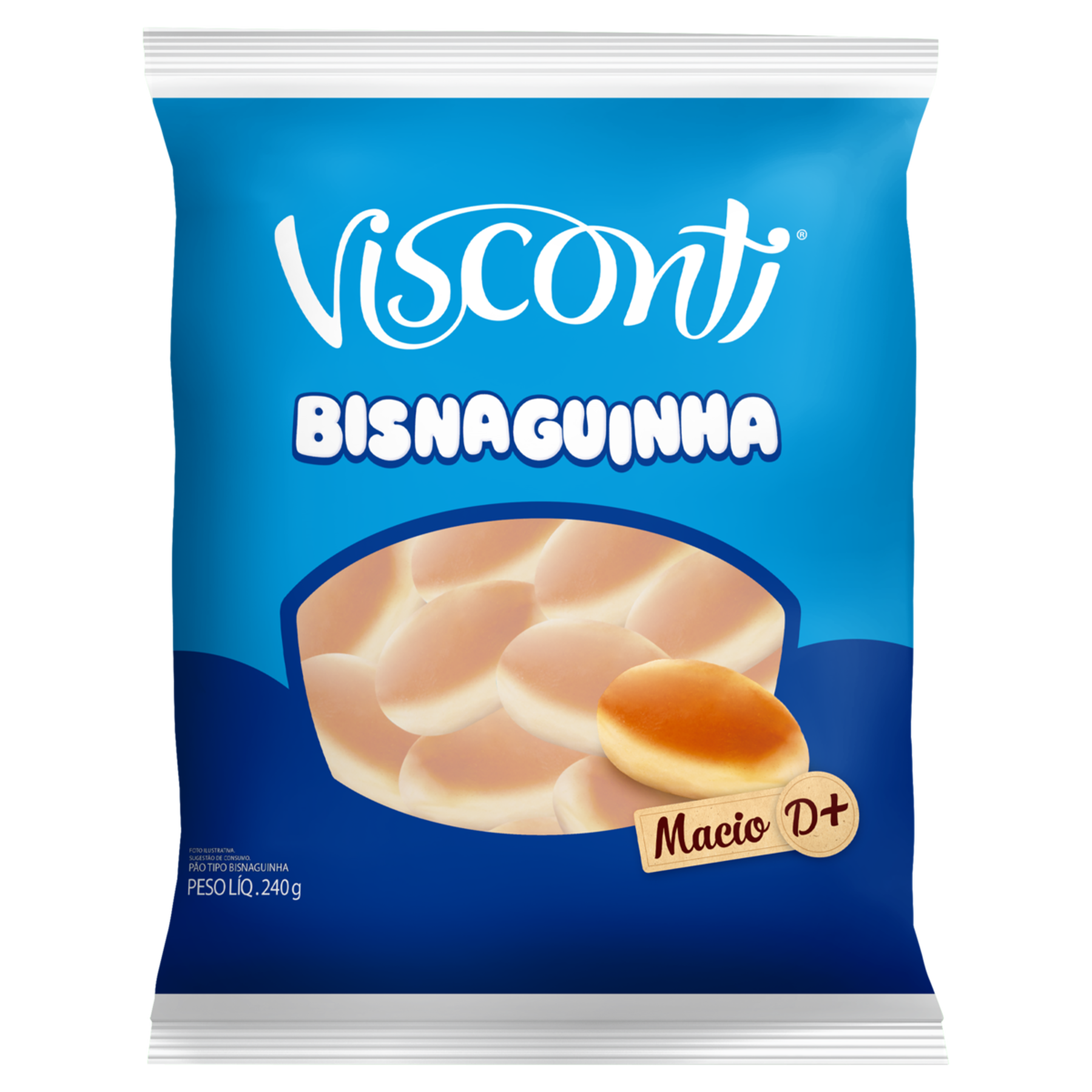 Pão Bisnaguinha Visconti Pacote 240g