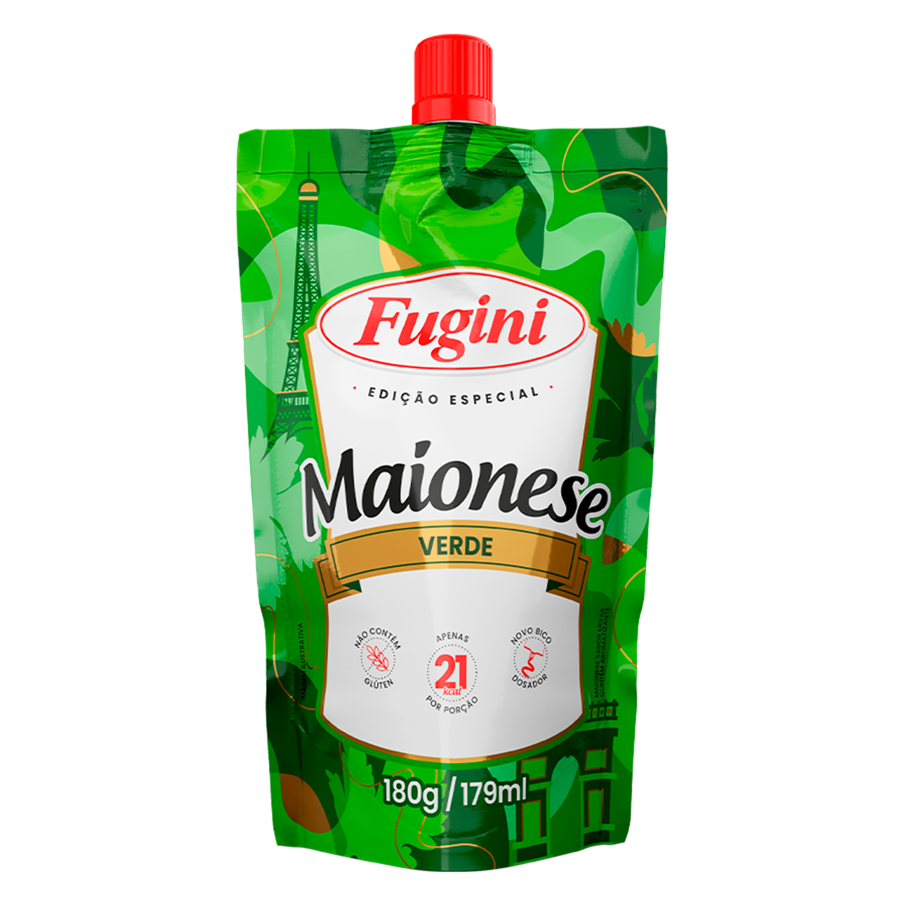 Maionese Verde Fugini Sach&ecirc; 180g