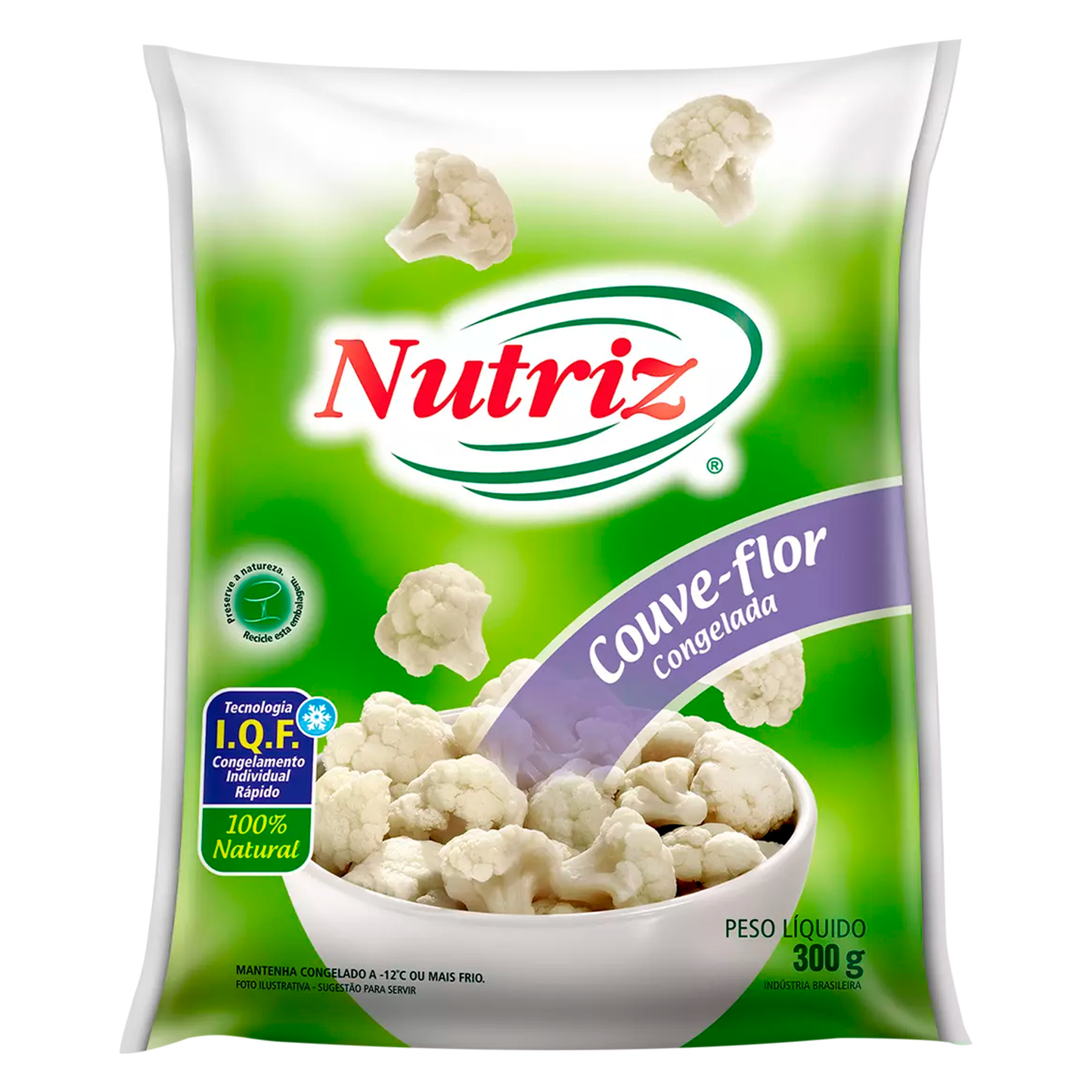 Couve Flor Congelada Nutriz Pacote 300g