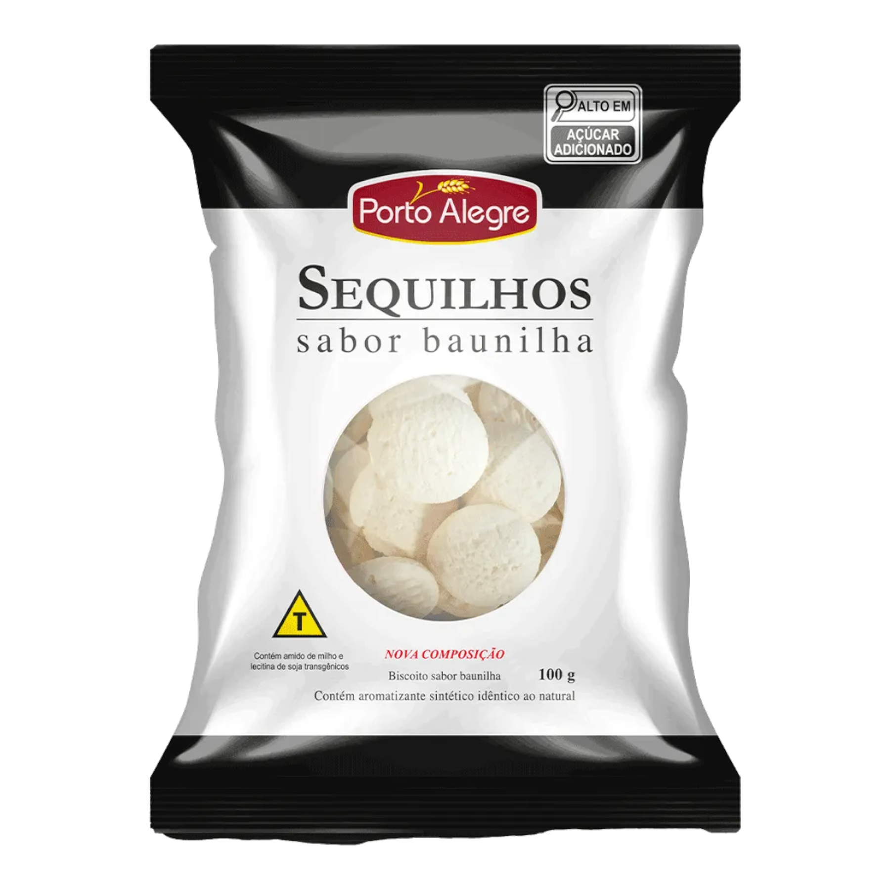 Biscoito Sequilhos Baunilha Porto Alegre Pacote 100g