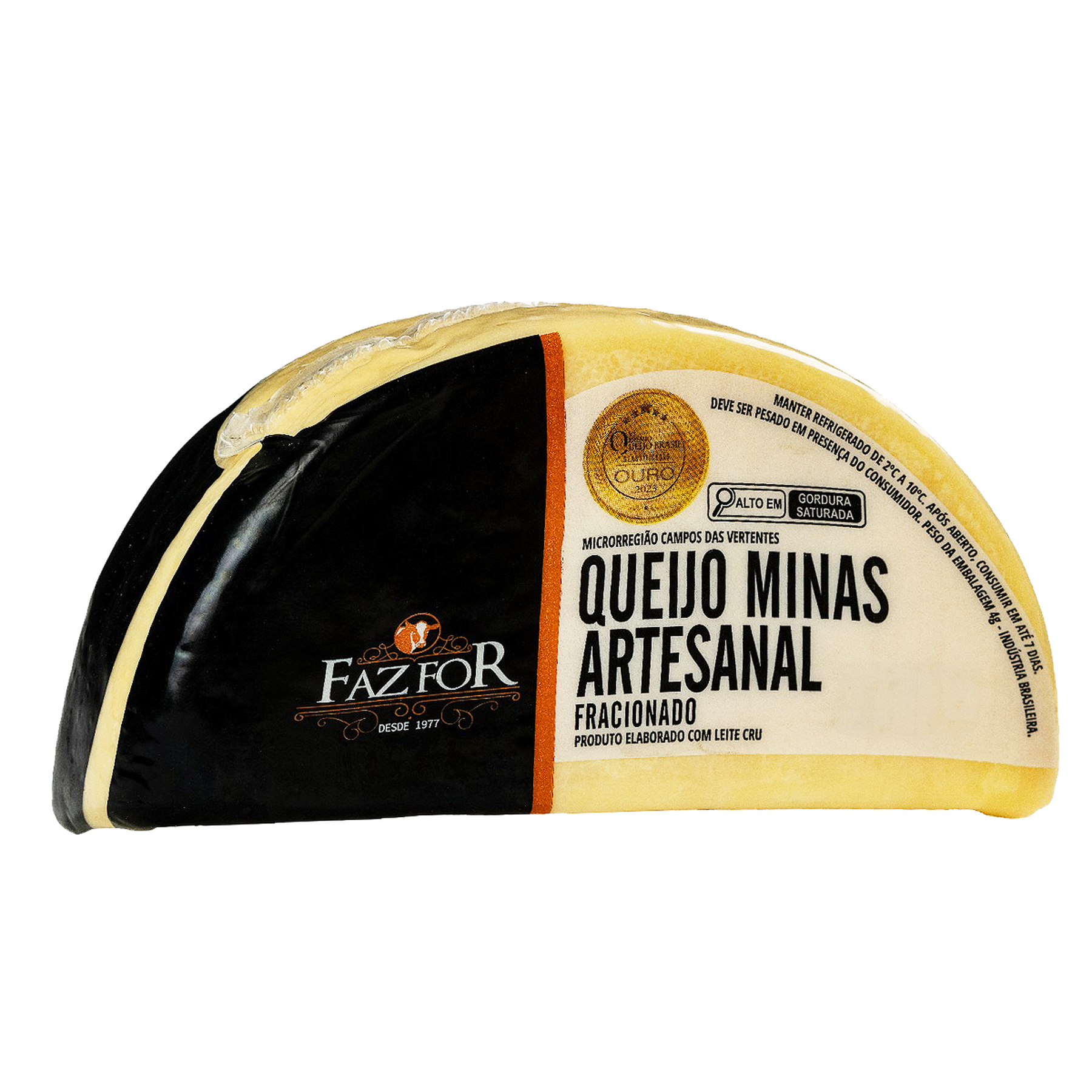 Queijo Minas Artesanal Fazfor Fracionado aprox. 530g