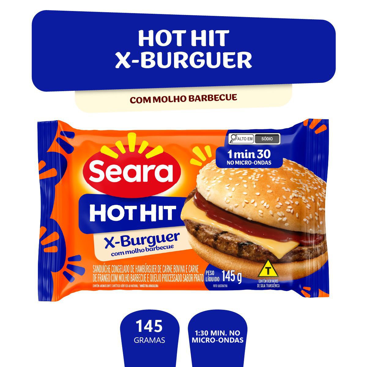 Hot Hit barbecue Seara 145g